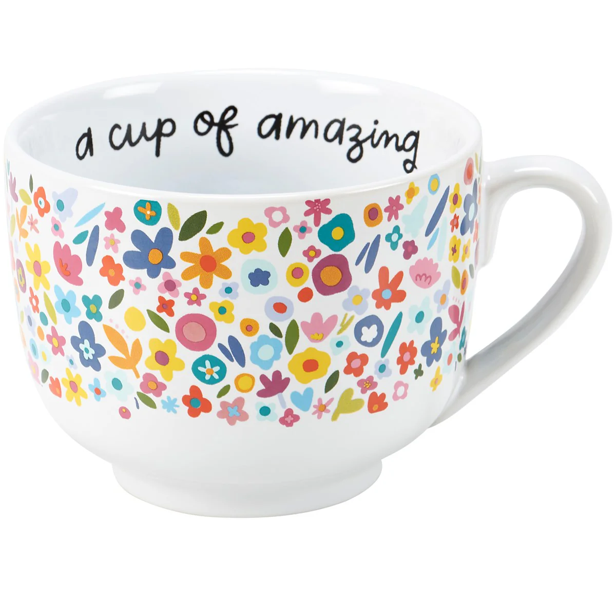 A Cup Of Amazing 20 oz Floral Mug