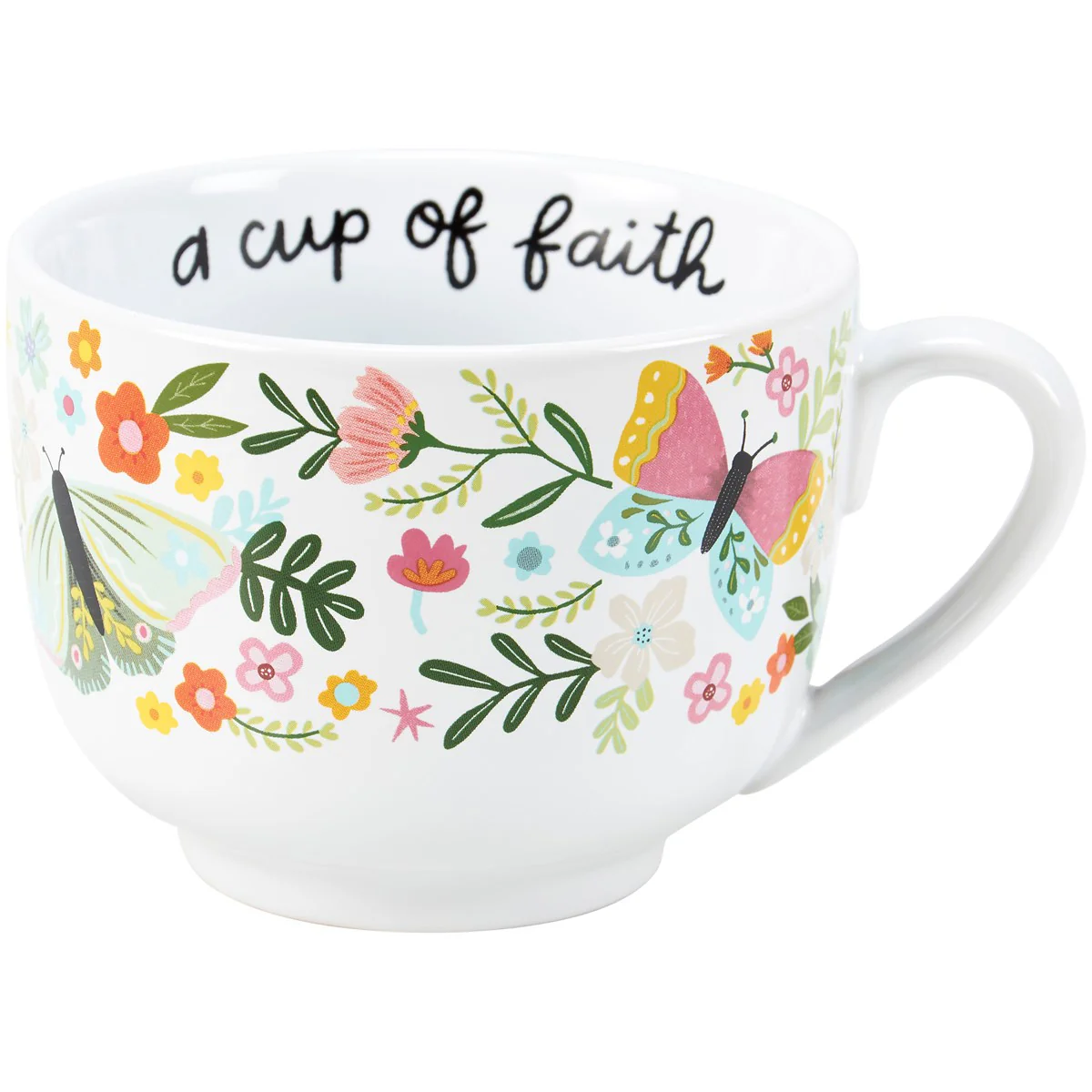 A Cup Of Faith 20 oz Floral Mug - Image 4