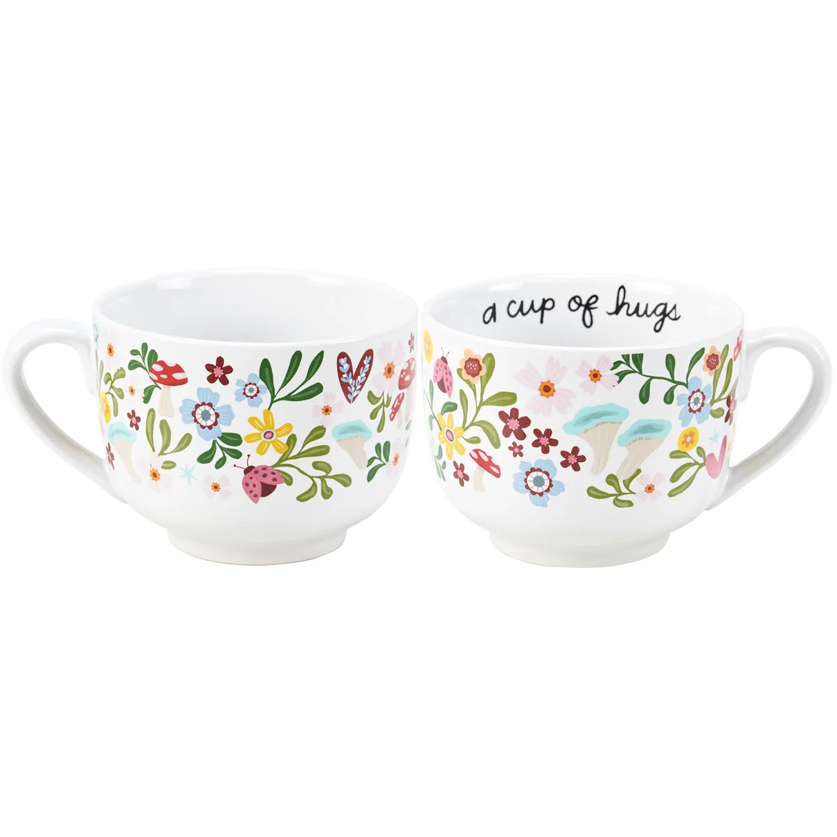 A Cup Of Hugs 20 oz Floral Mug - Image 2