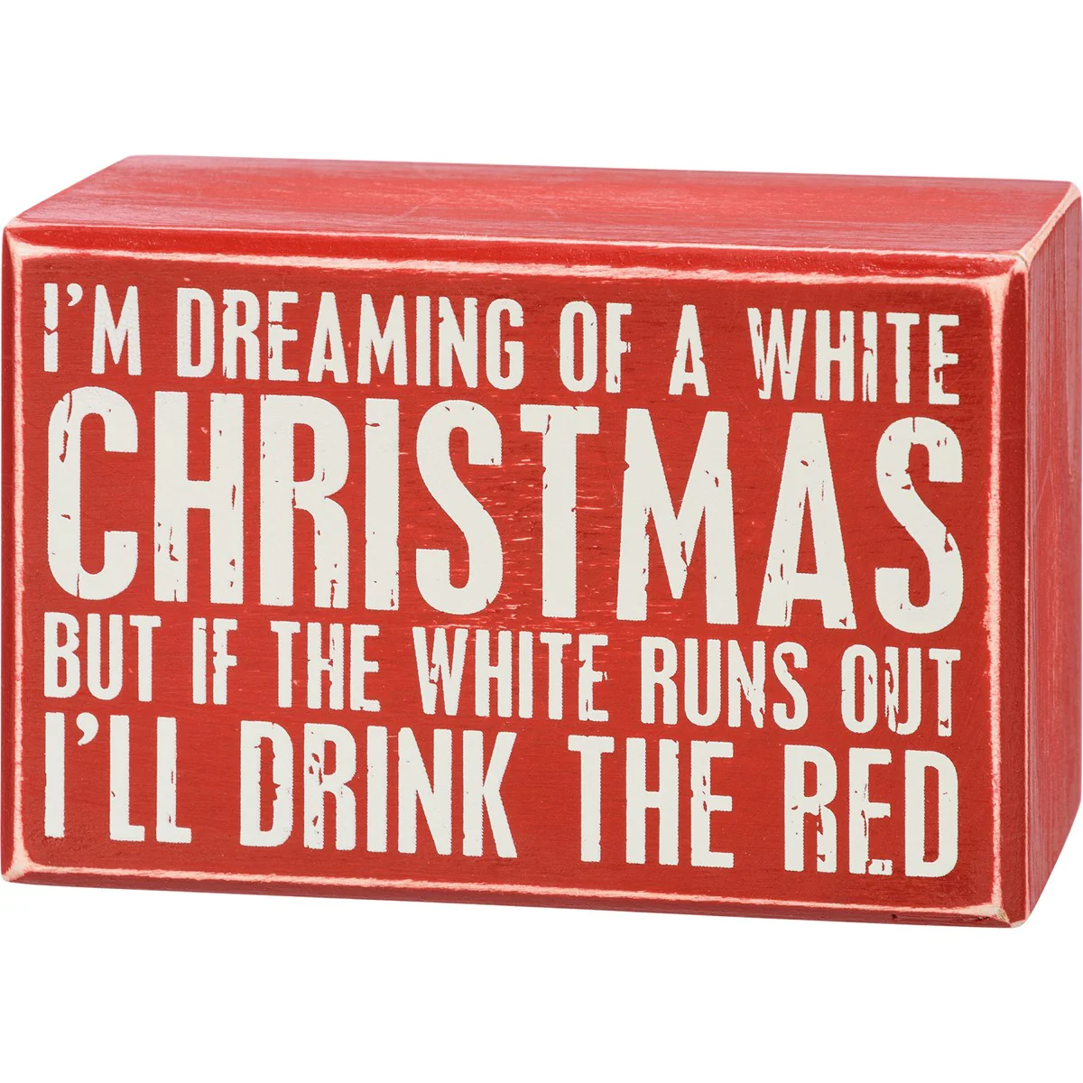 A White Christmas And Wine Box Sign And Sock Set - Image 4