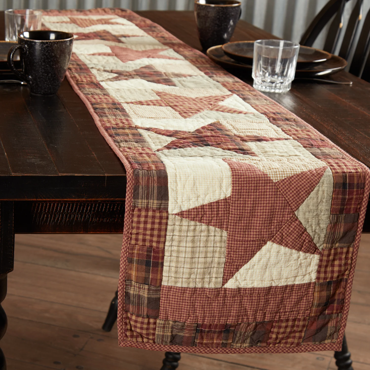Abilene Star Quilted 72" Table Runner - Image 6