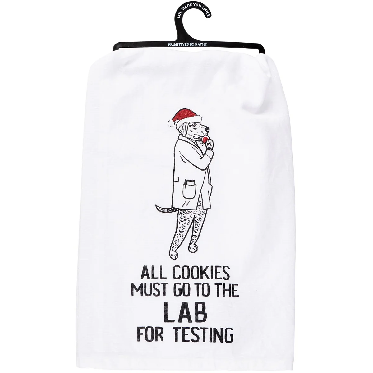 All Cookies Must Go To The Lab Christmas Dog Kitchen Towel