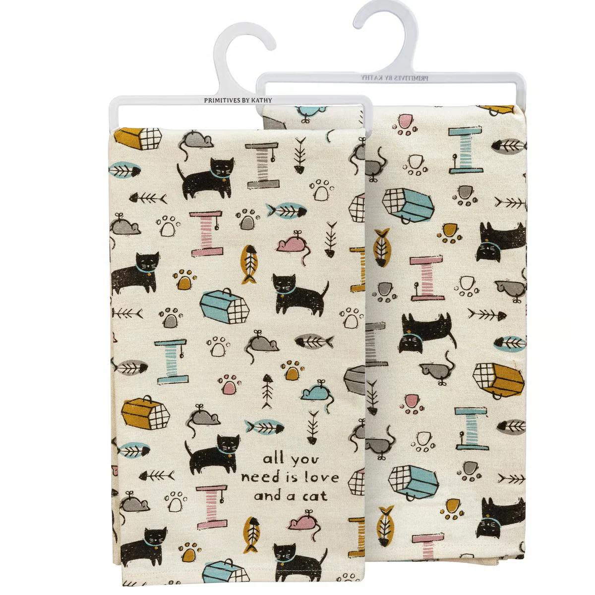 All You Need Is Love And A Cat Kitchen Towel - Image 2