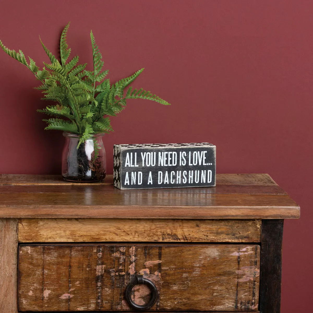 All You Need Is Love... And A Dachshund Small Box Sign - Image 2