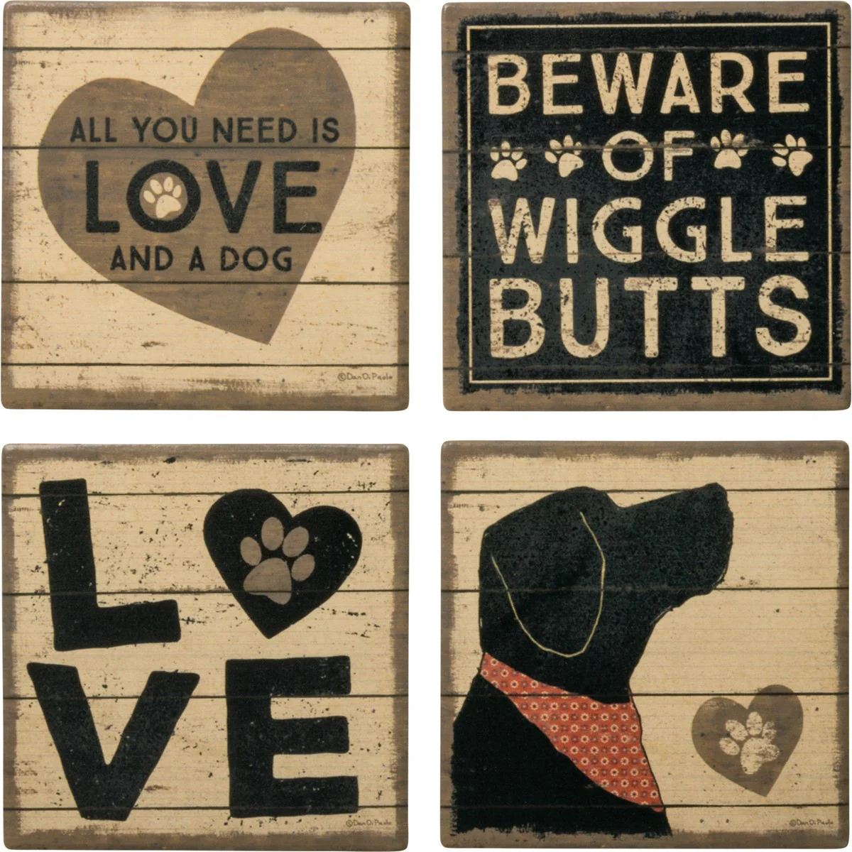All You Need Is Love And A Dog Coaster Set - Image 4