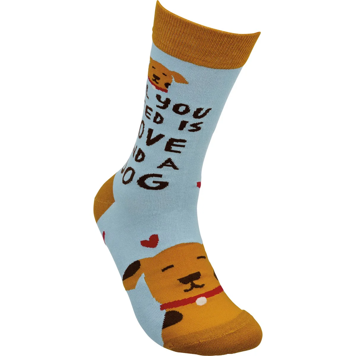💙 All You Need Is Love And A Dog Unisex Fun Socks - Image 3