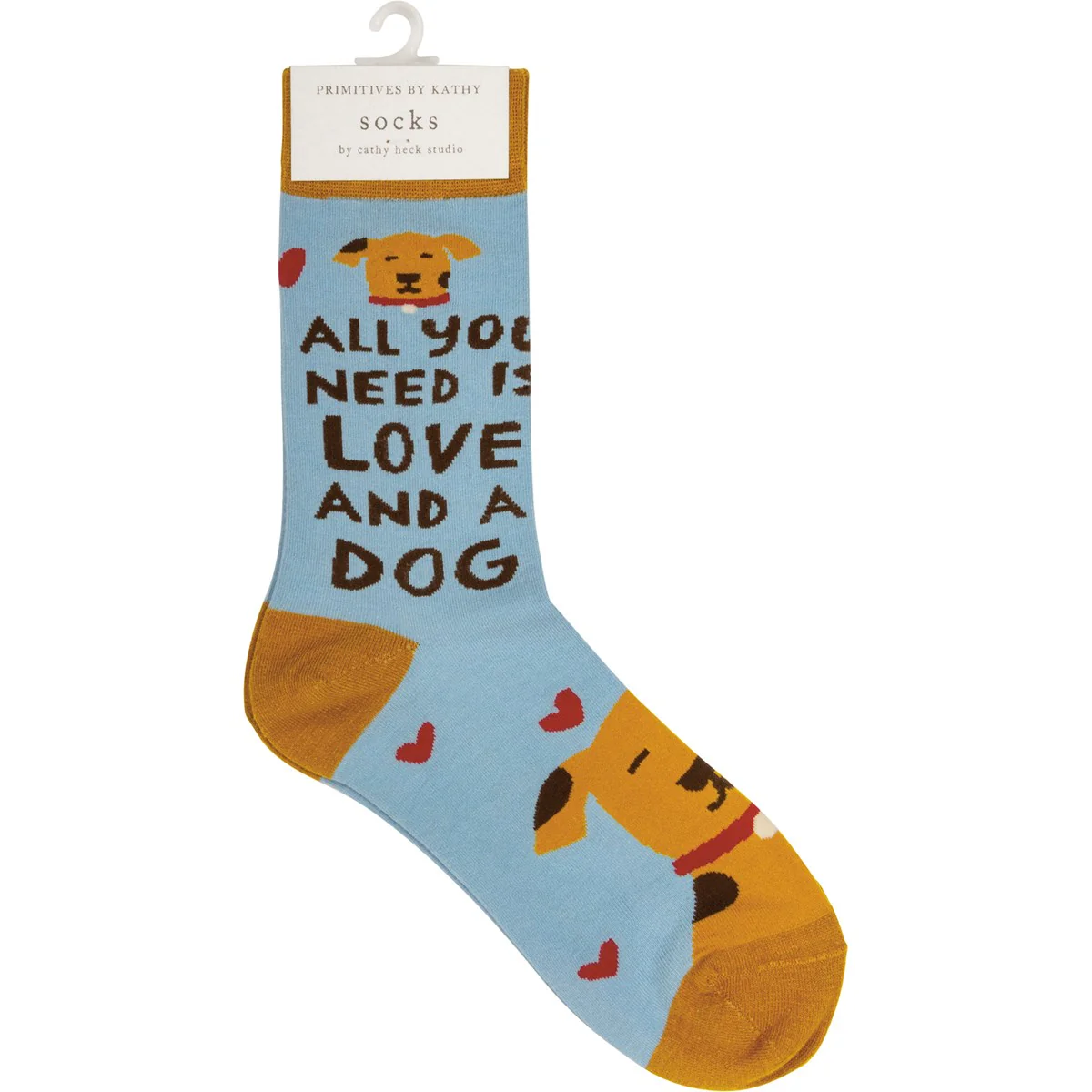 💙 All You Need Is Love And A Dog Unisex Fun Socks - Image 4