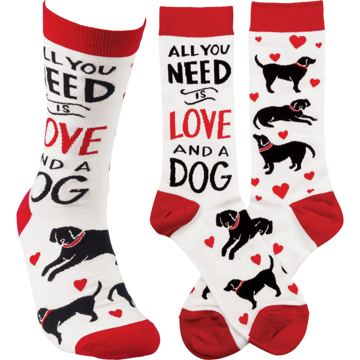 💙 All You Need Is Love And A Dog Unisex Fun Socks