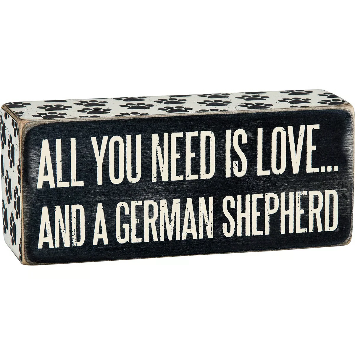 C226All You Need is Love... and a German Shepherd Box Sign
