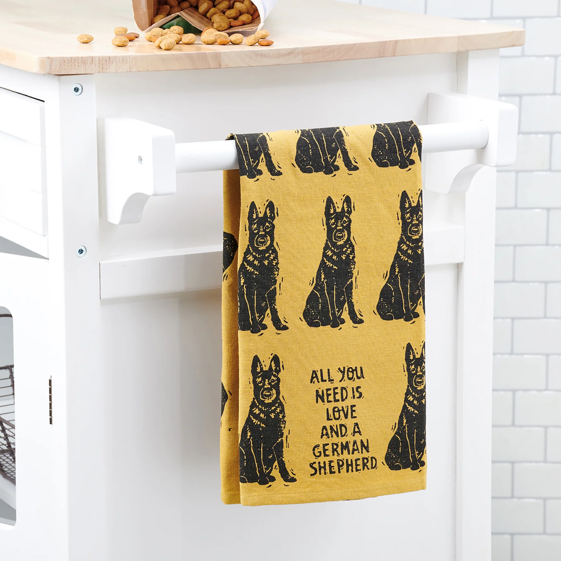 💙 All You Need Is Love And A Shepherd Dog Kitchen Towel