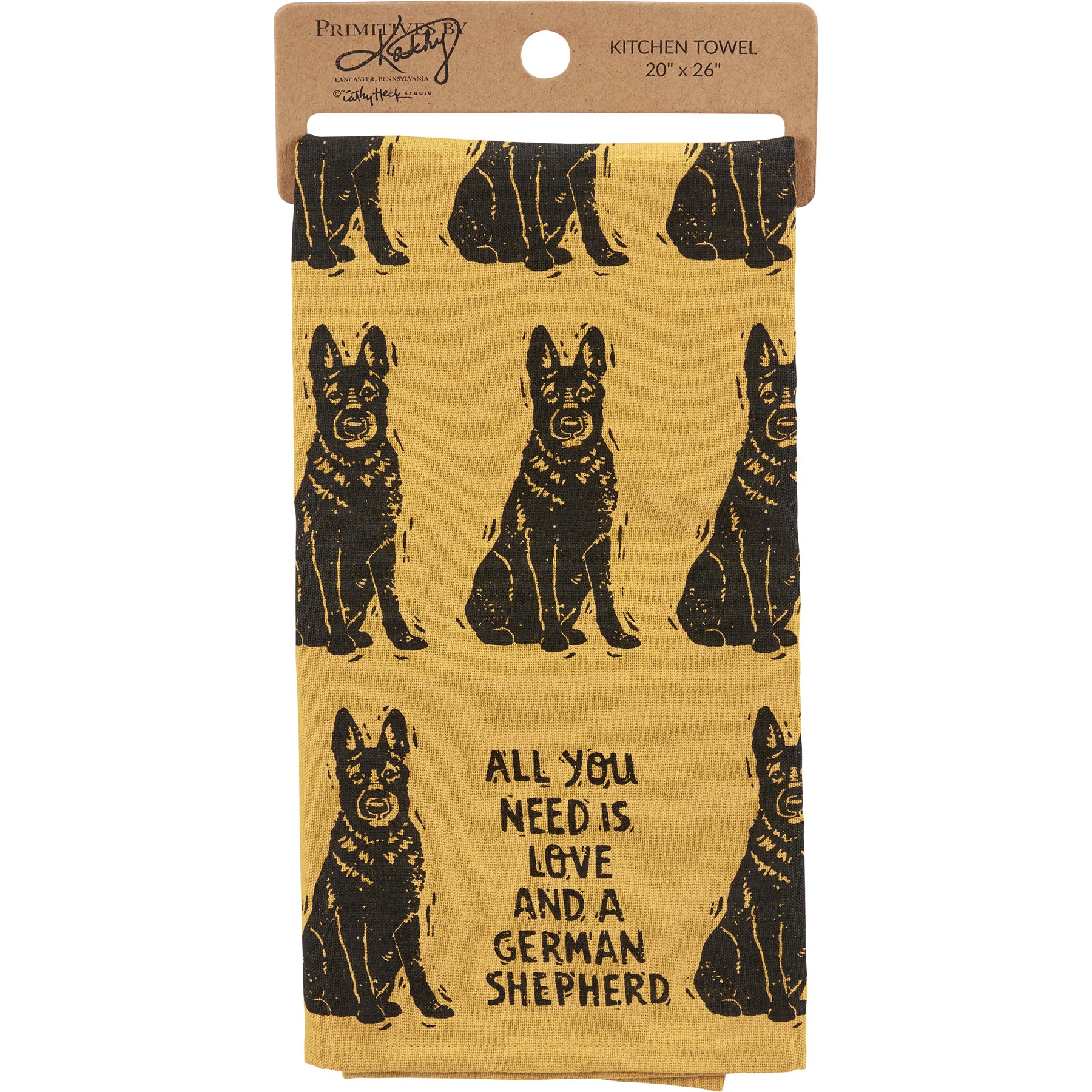 💙 All You Need Is Love And A Shepherd Dog Kitchen Towel - Image 2
