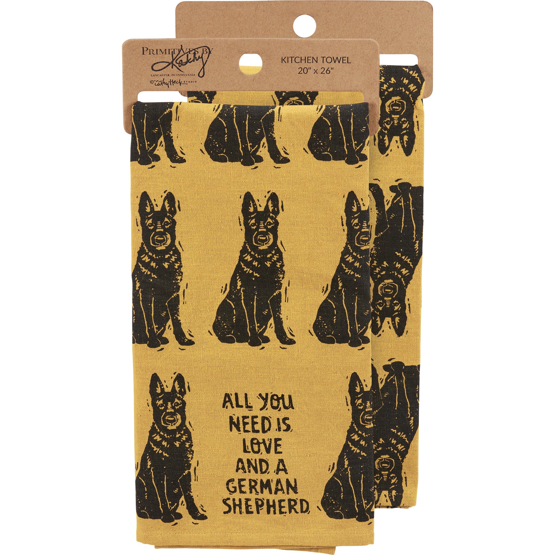 💙 All You Need Is Love And A Shepherd Dog Kitchen Towel - Image 3