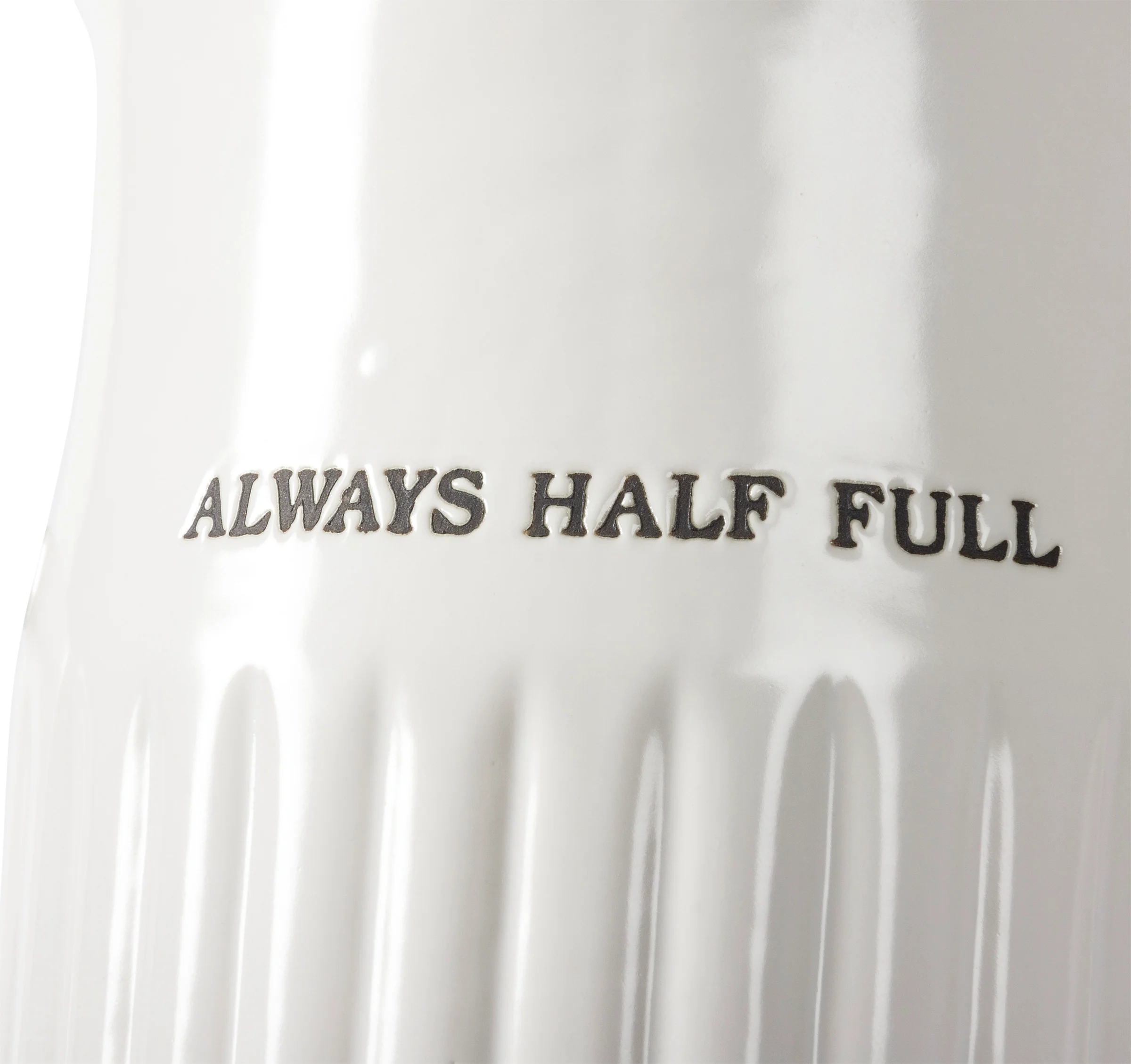 Surprise Me Sale 🤭 Always Half Full White Farmhouse Pitcher - Image 3