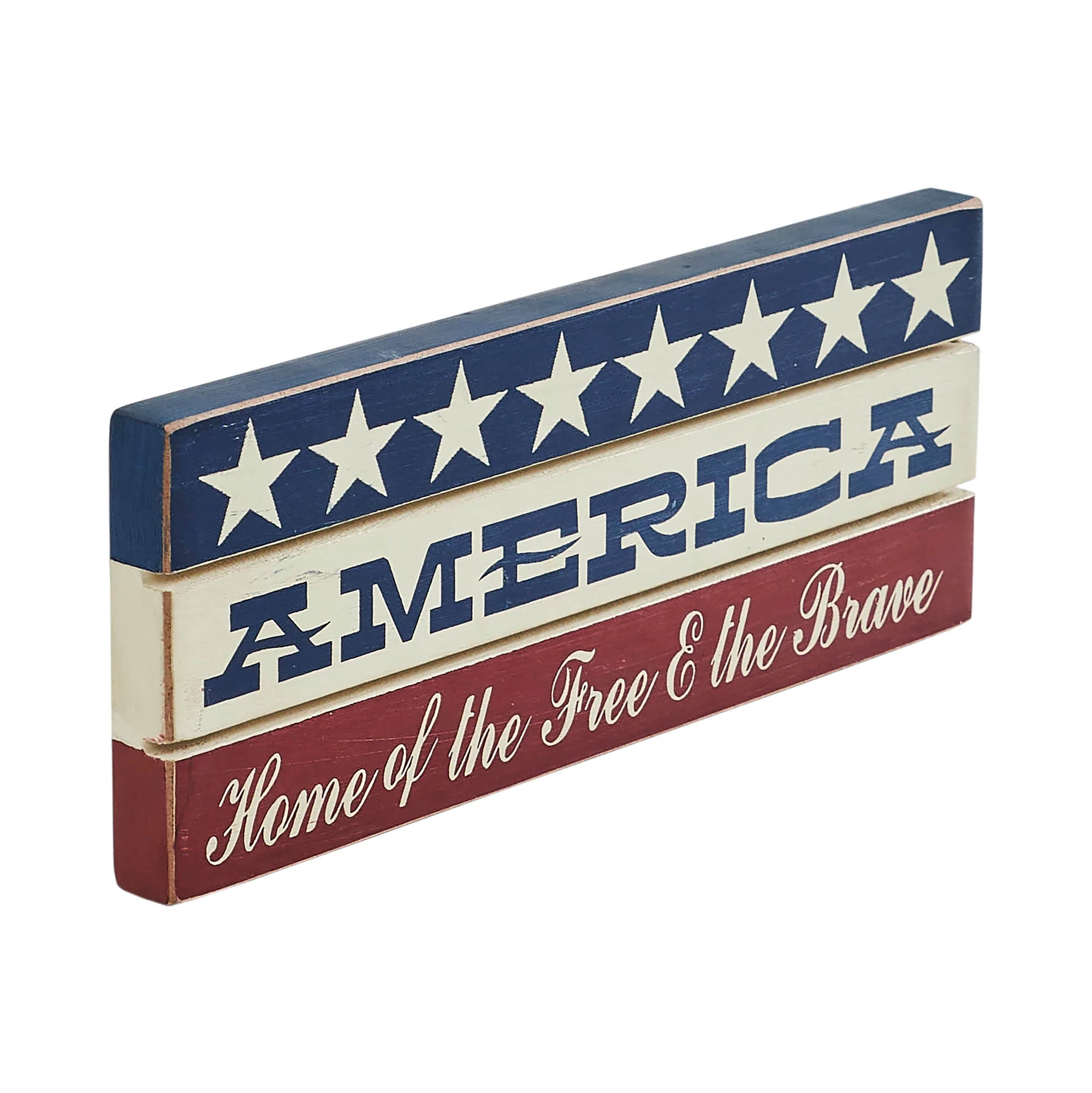 AMERICA Home Of The Free And The Brave Wooden Sign - Image 5
