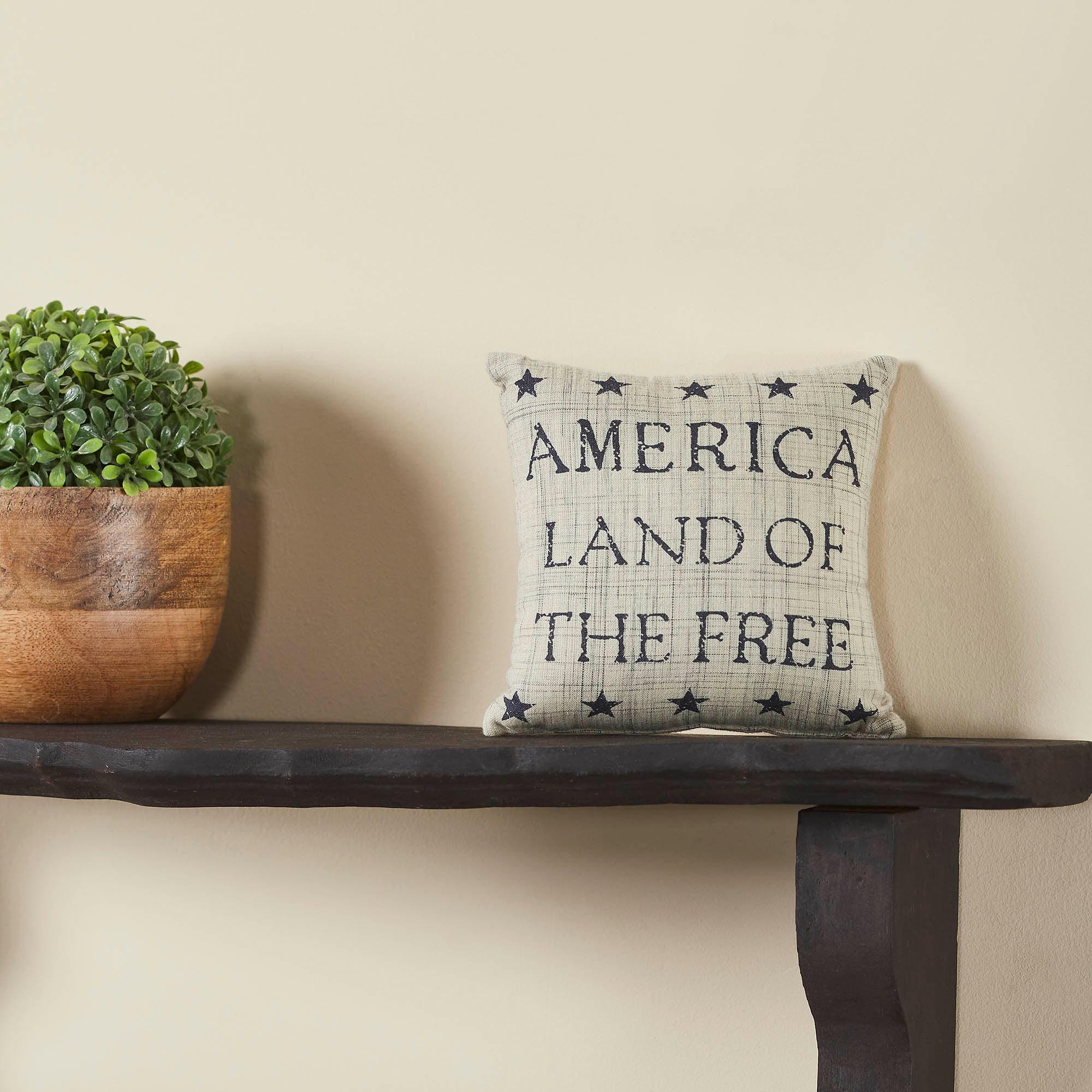 America Land of the Free 6" Mini Accent Pillow