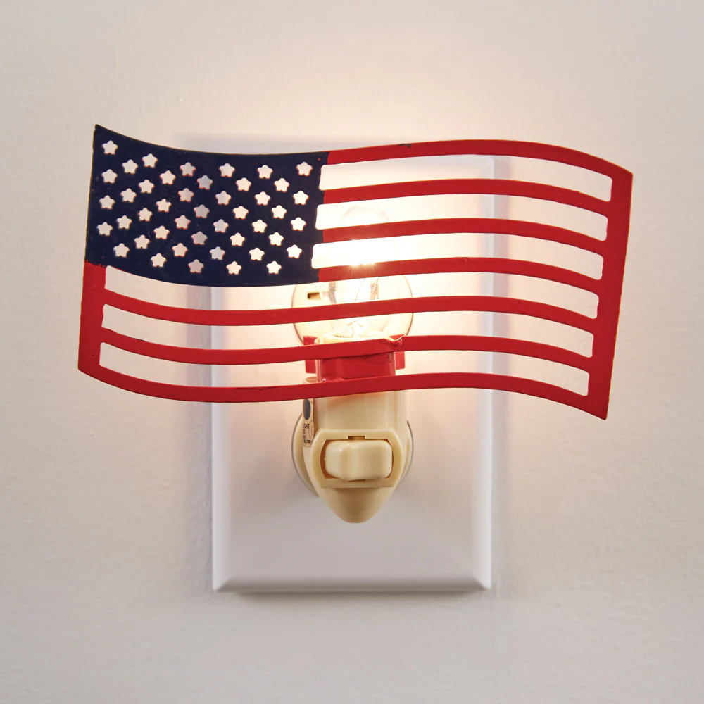 💙 American Flag Night Light On/Off Switch