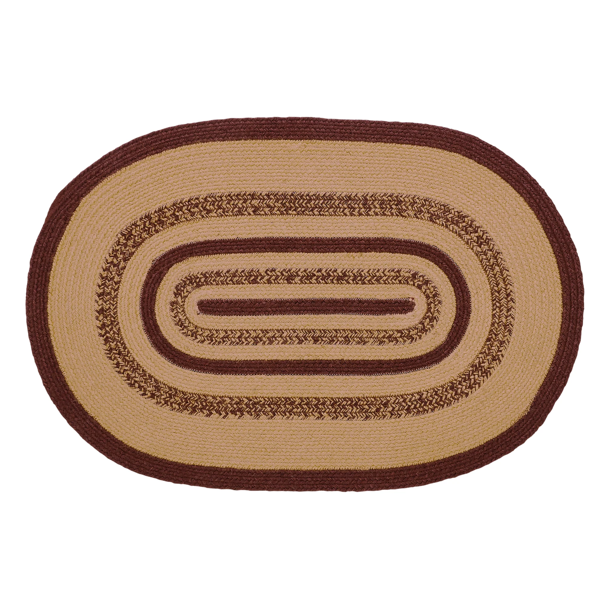 Americana Potomac With Stencil Stars Jute 36" Oval Rug - Image 3