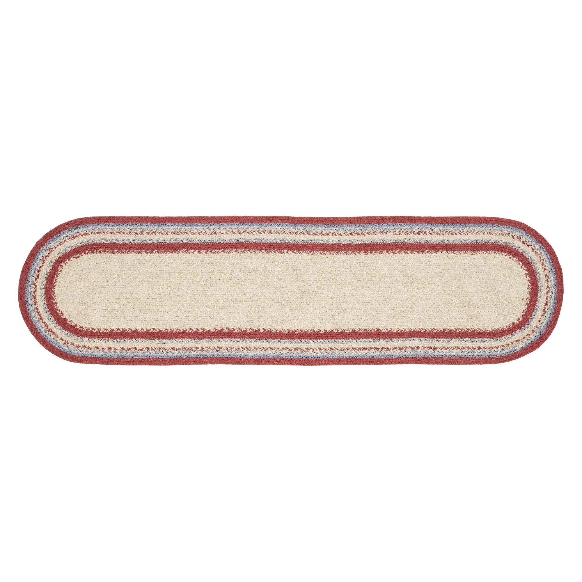 Americana Stars and Stripes 48" Jute Oval Runner - Image 4