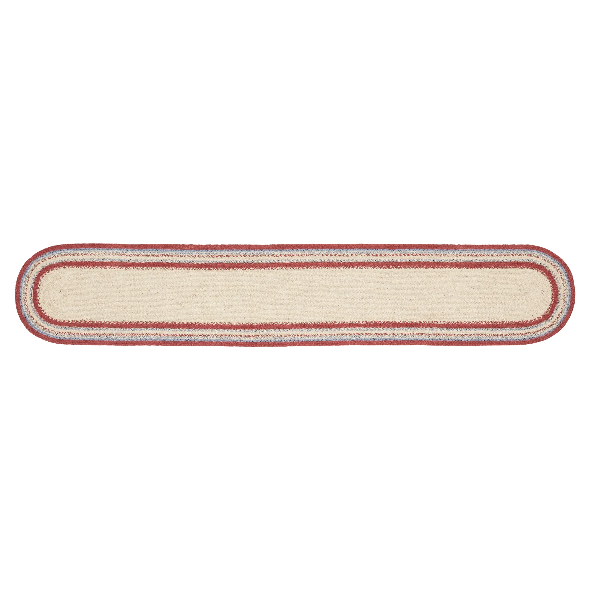 Americana Stars and Stripes 72" Jute Oval Runner - Image 3