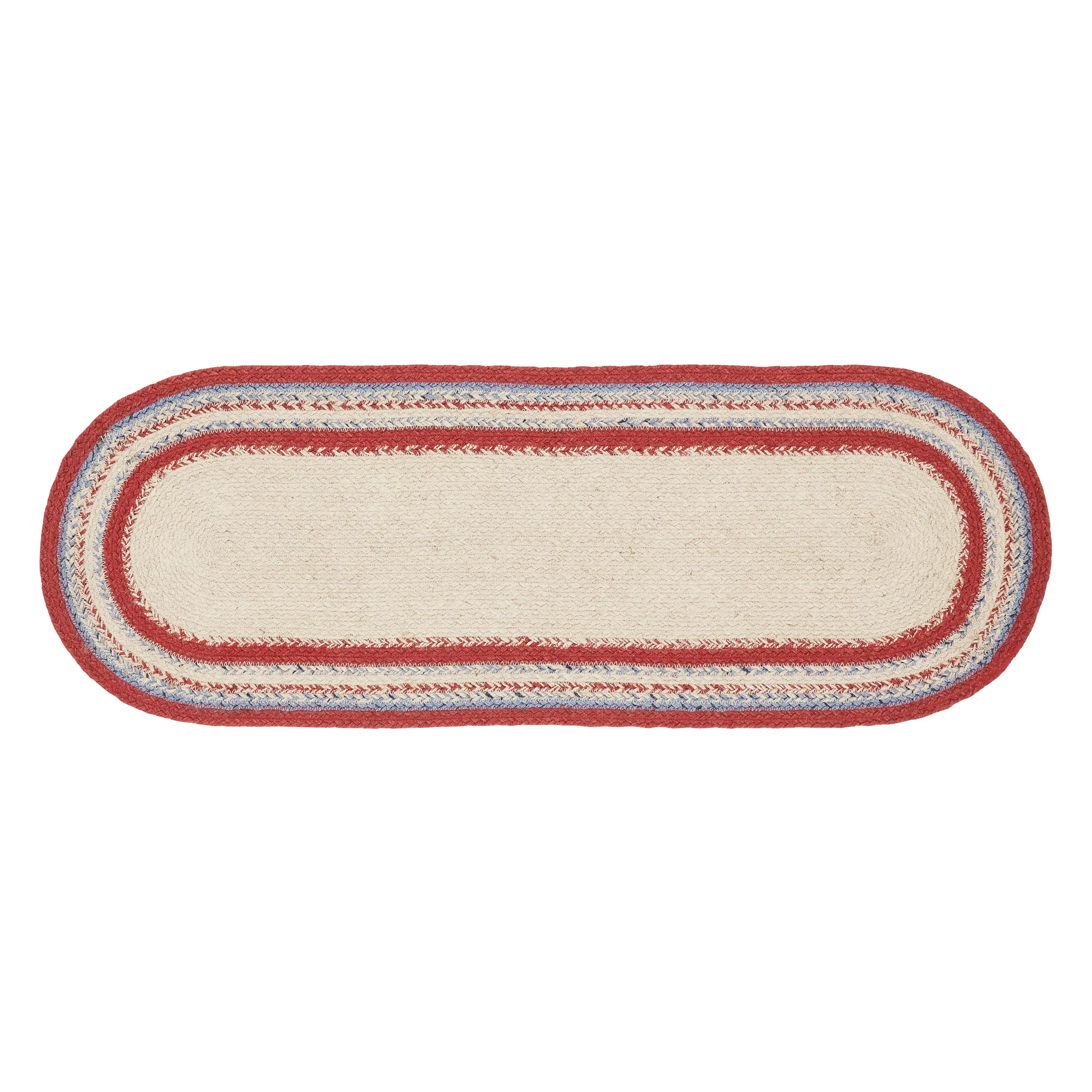 Americana Stars Celebration Jute Oval Runner 13" x 36" - Image 2