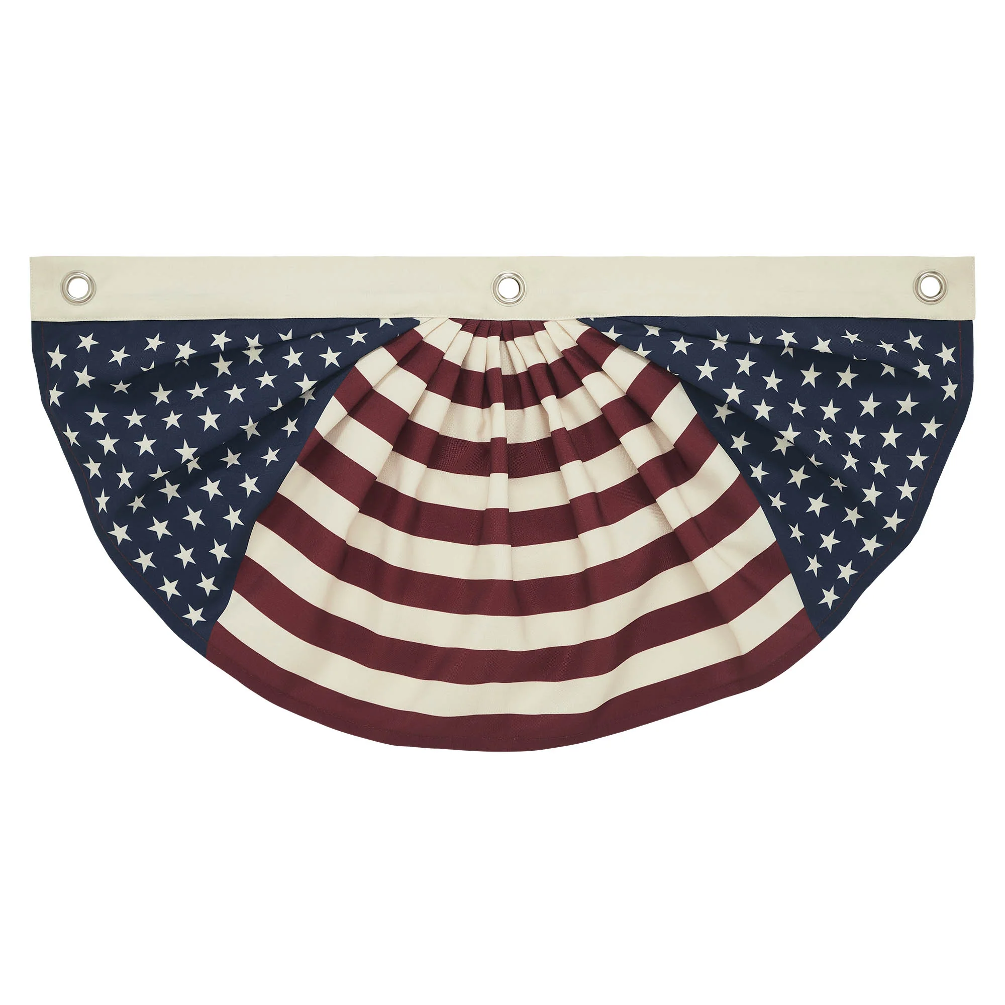 Americana Stars & Stripes Bunting Flag 12" x 24" - Image 2
