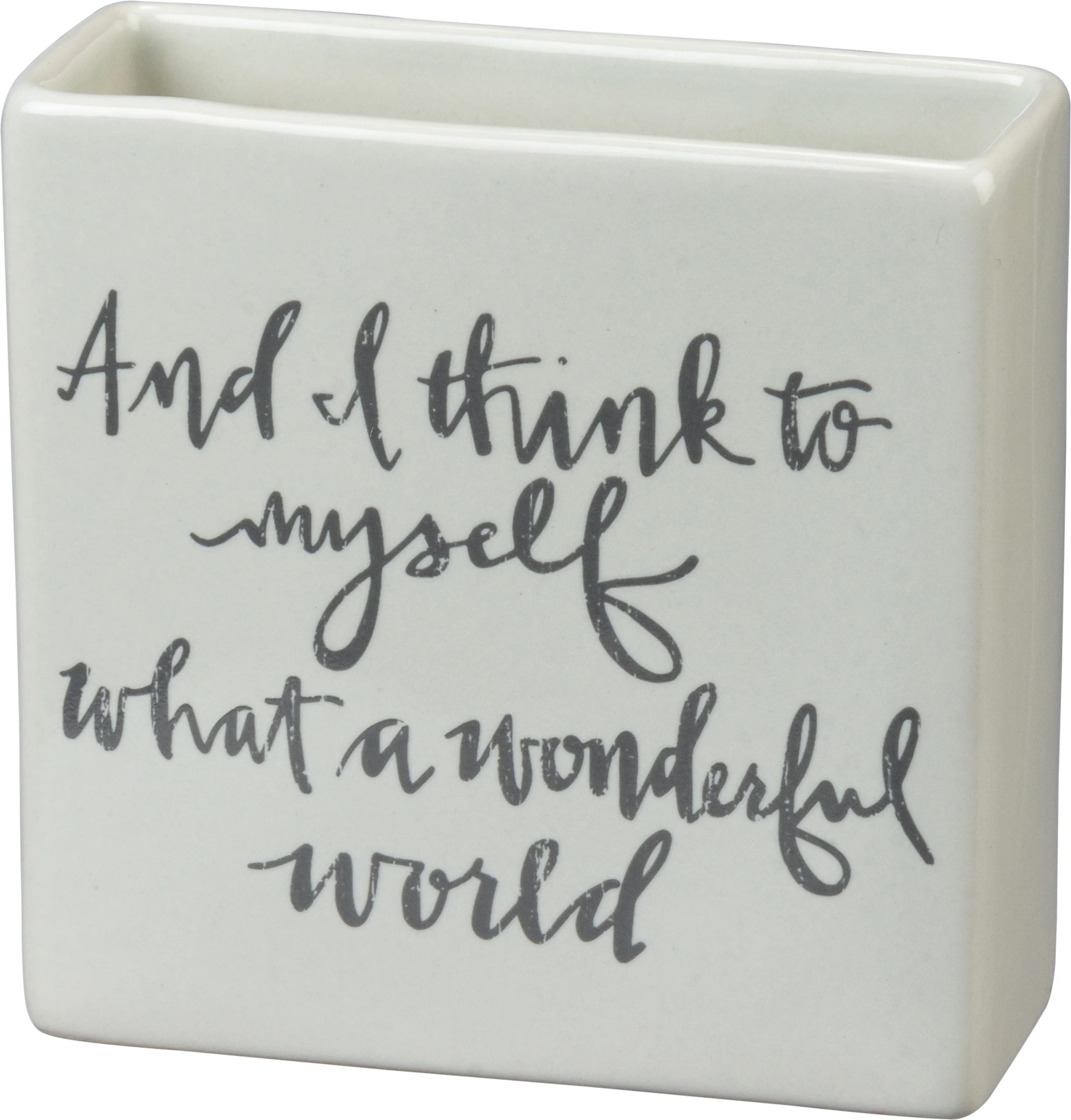 Surprise Me Sale 🤭 And I Think To Myself What A Wonderful World Vase - Image 2