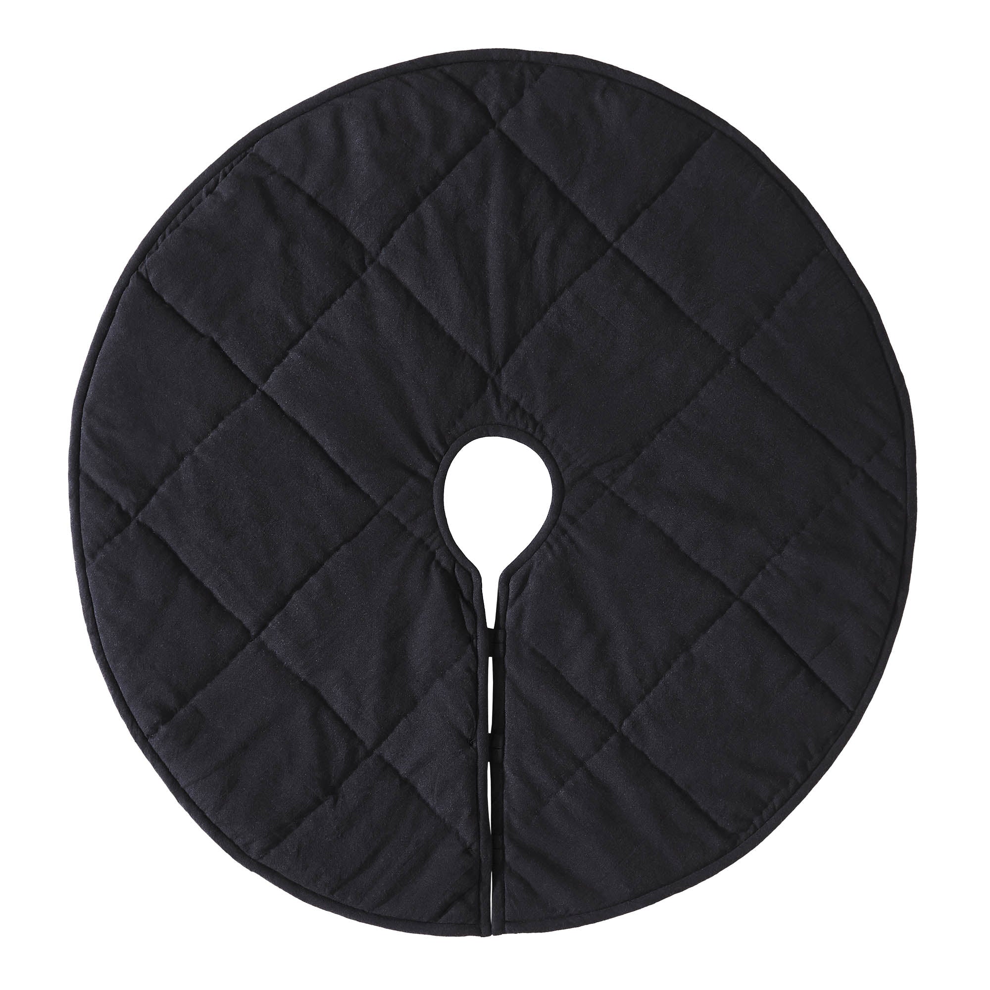 Annie Black Check Christmas Tree Skirt 36" Diameter - Image 3