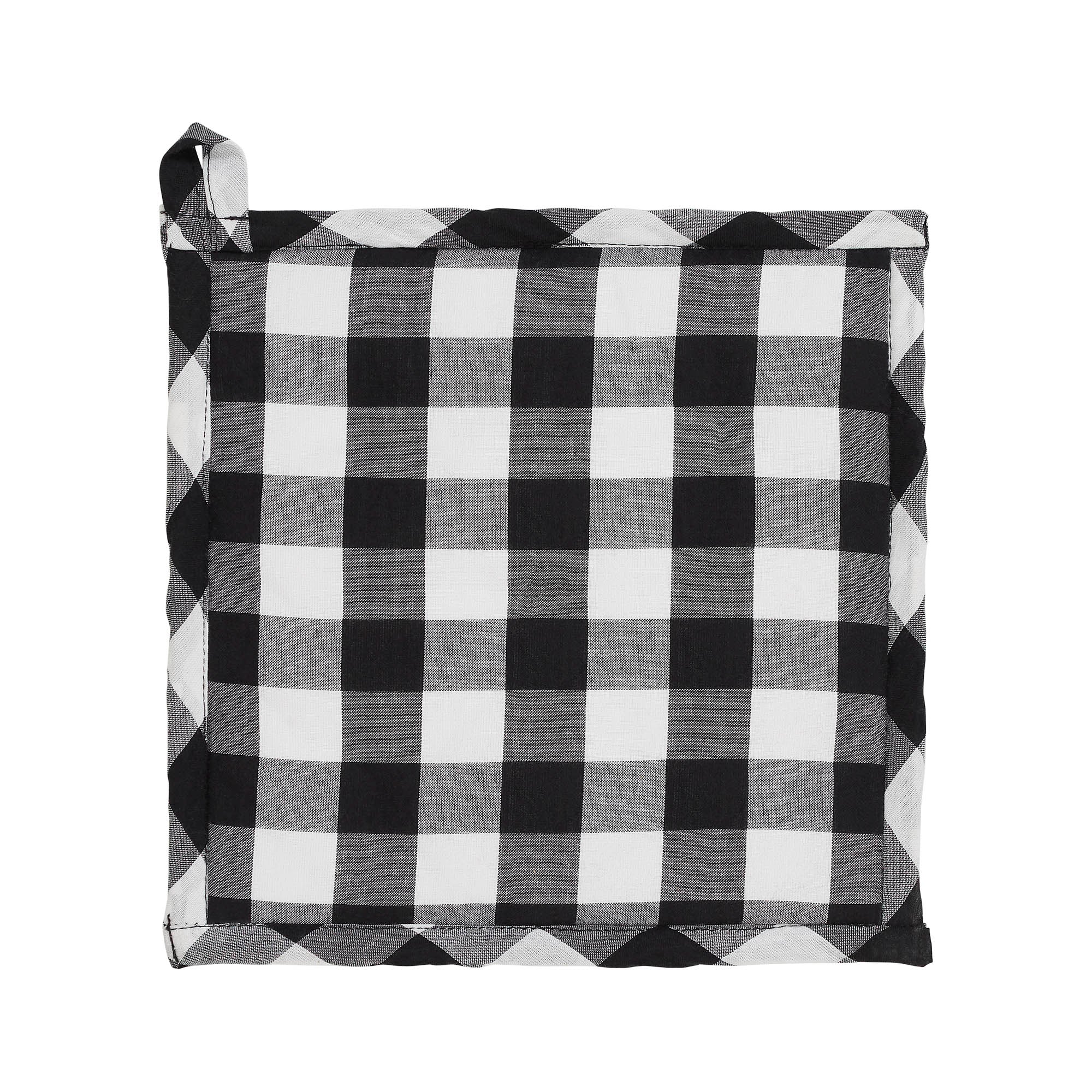 Annie Black Check Pumpkin 8" Trivet - Image 3
