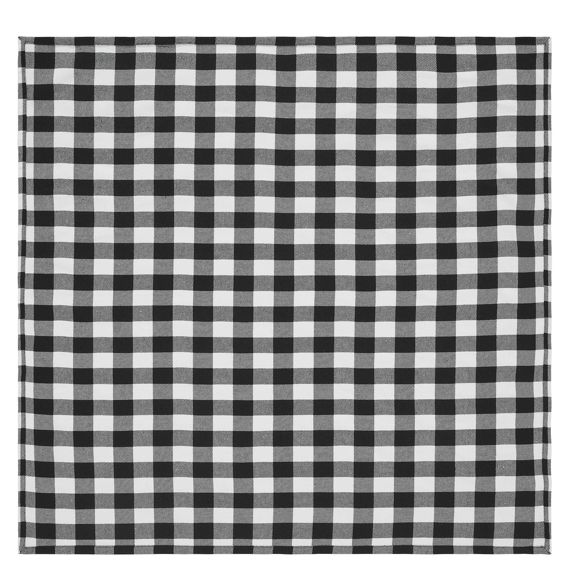 Annie Buffalo Check Black 40" Square Table Topper - Image 3