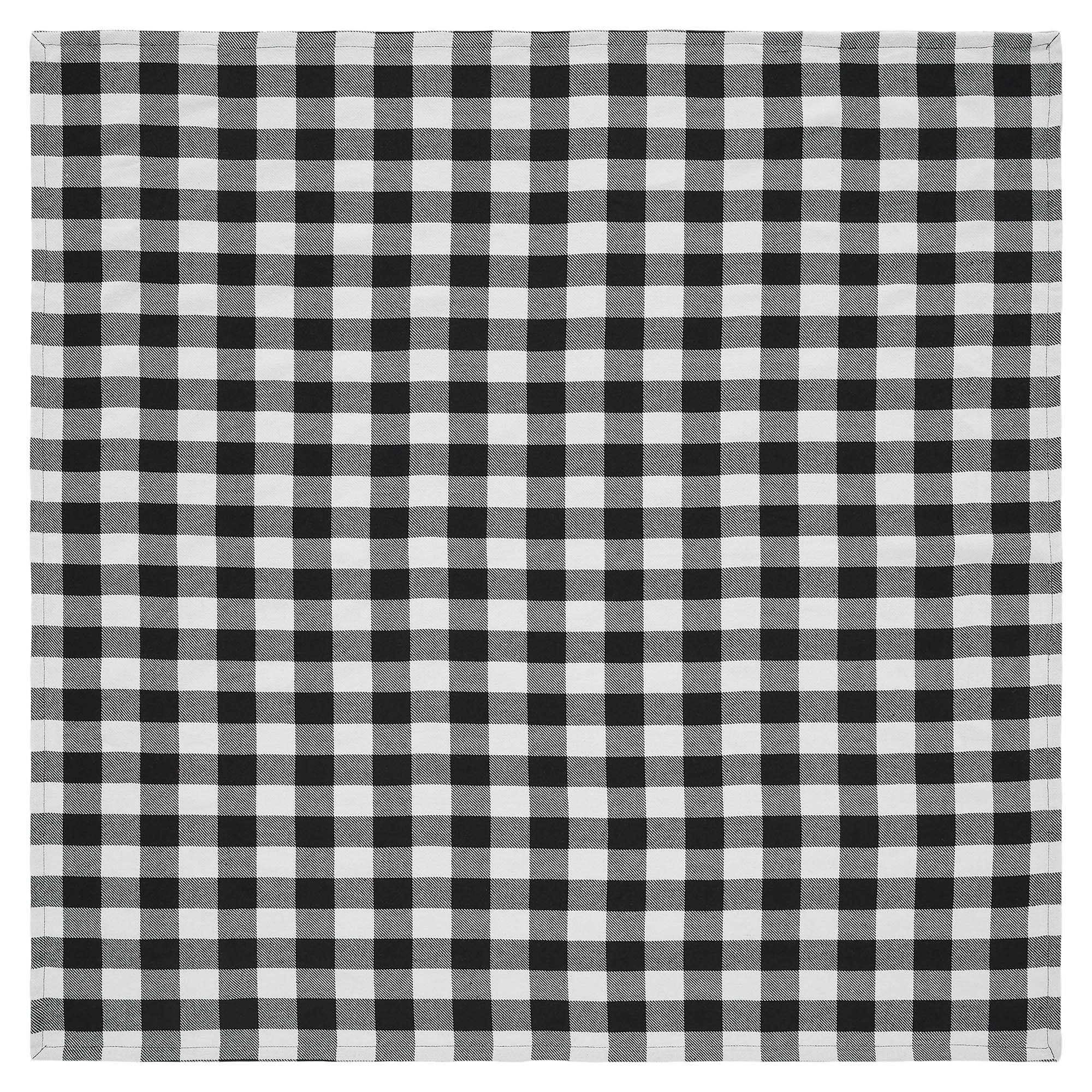 Annie Buffalo Check Black 40" Square Table Topper - Image 4