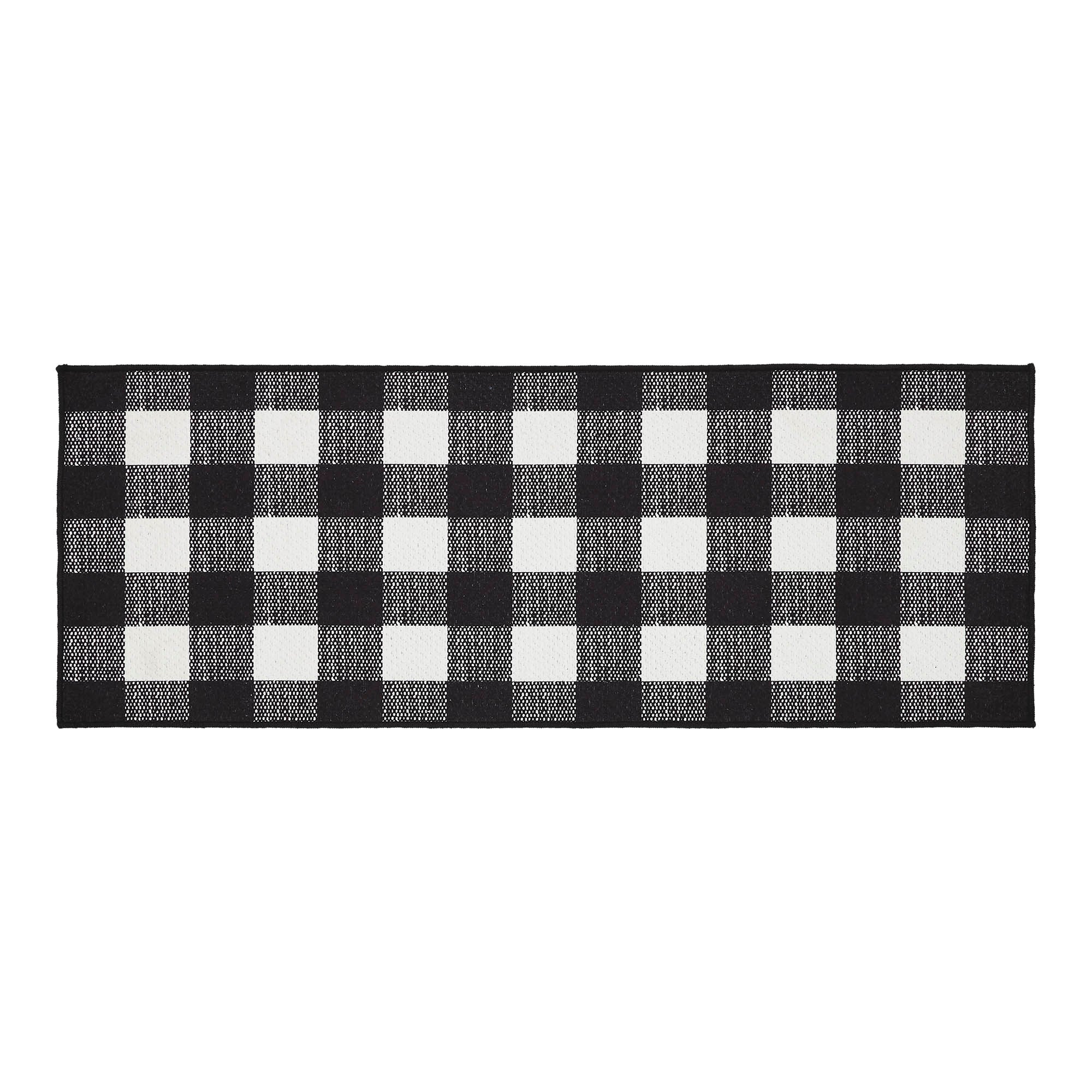Annie Buffalo Check Black Indoor/Outdoor 48" Rectangular Rug - Image 3