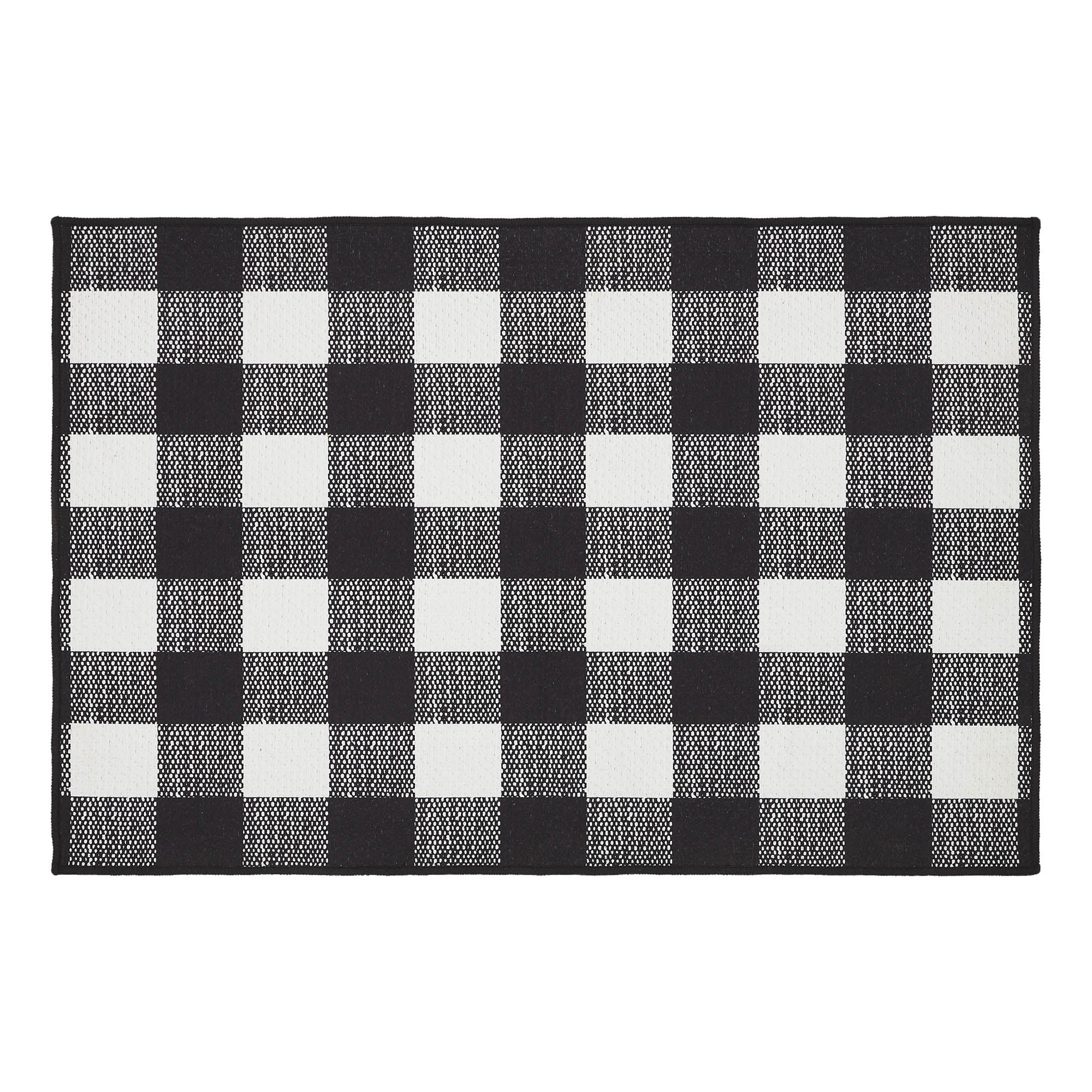Annie Buffalo Check Black Indoor/Outdoor Rug 24" x 36" - Image 5