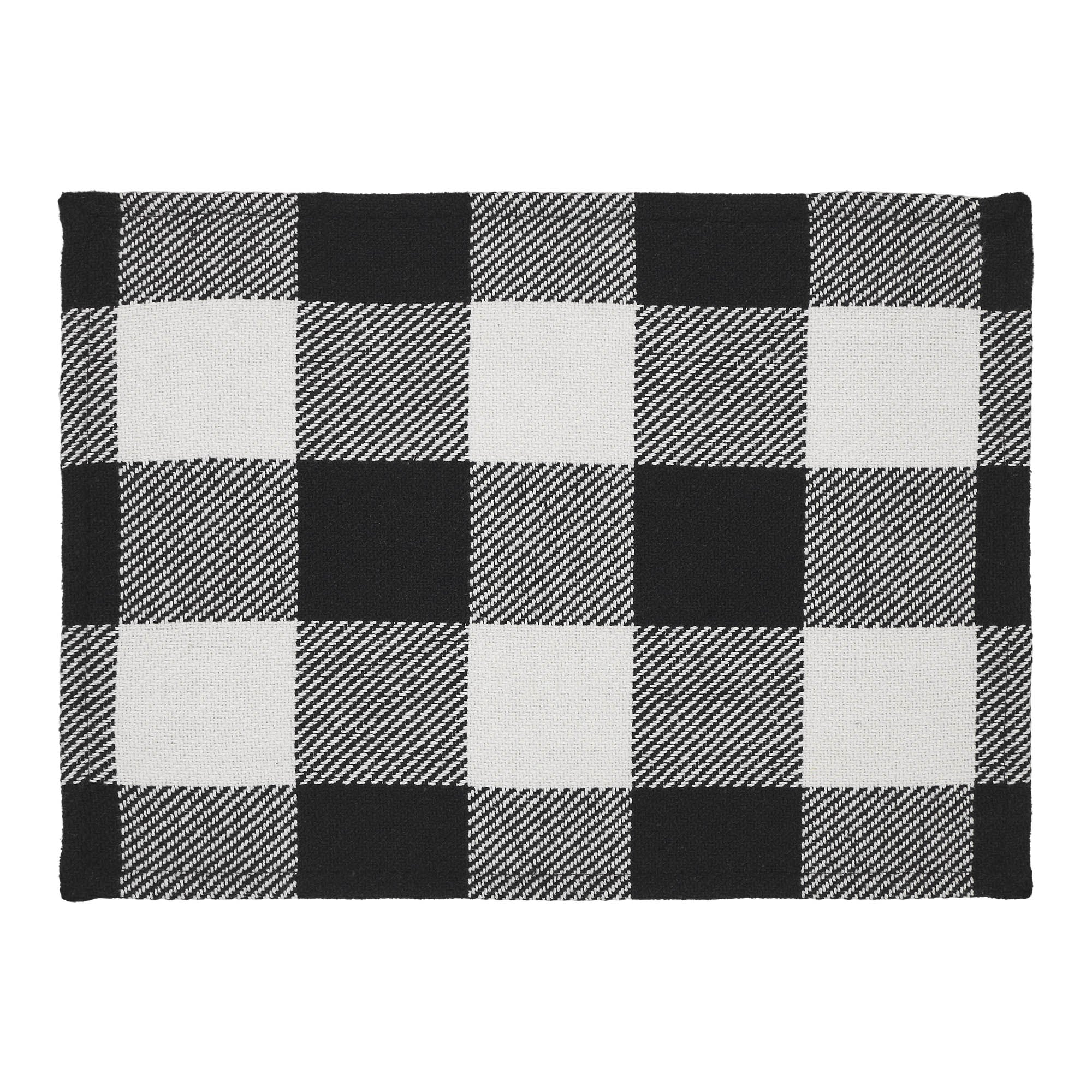 Annie Buffalo Check Black Placemat Set of 2 - Image 2