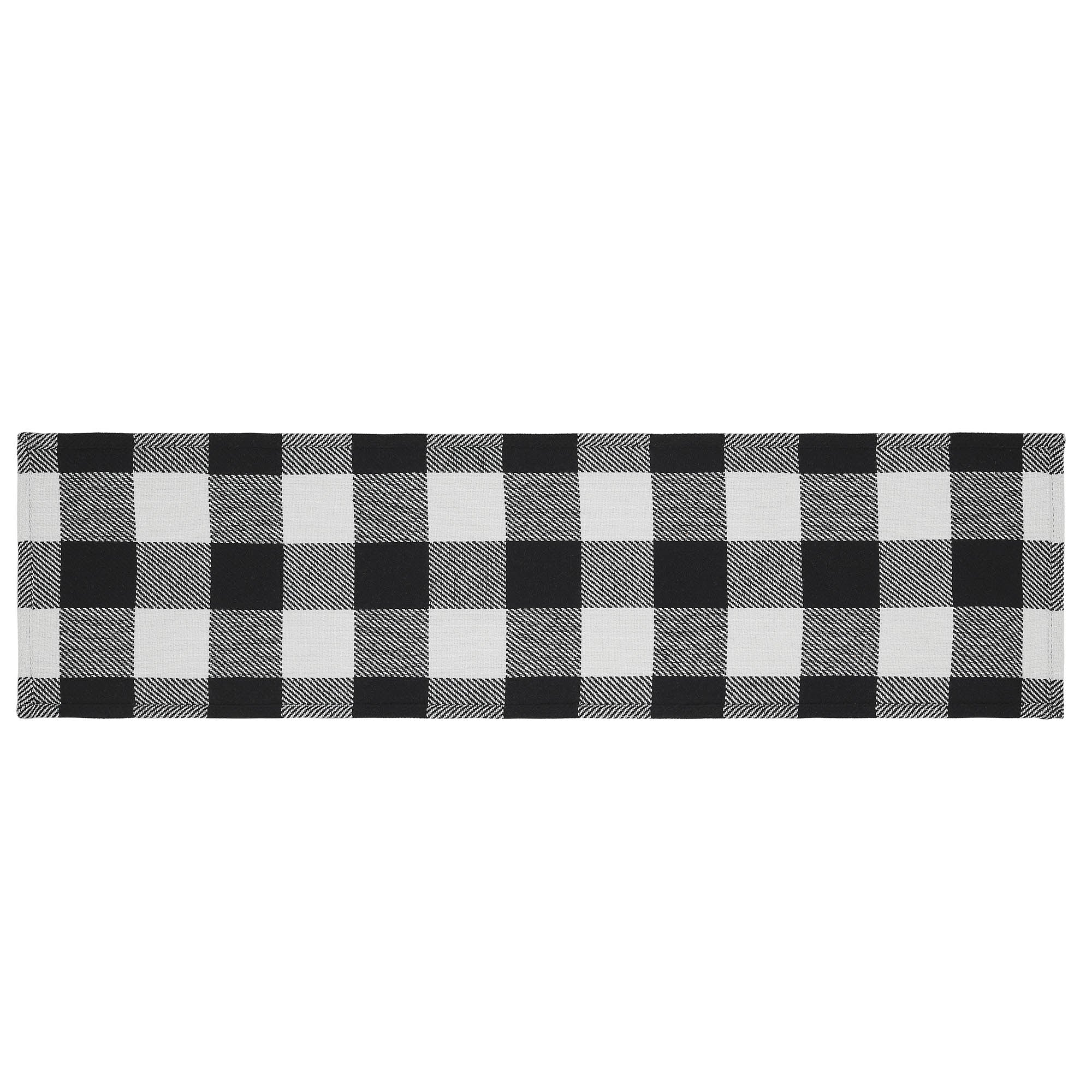 Annie Buffalo Check Black Runner 12" x 48" - Image 2