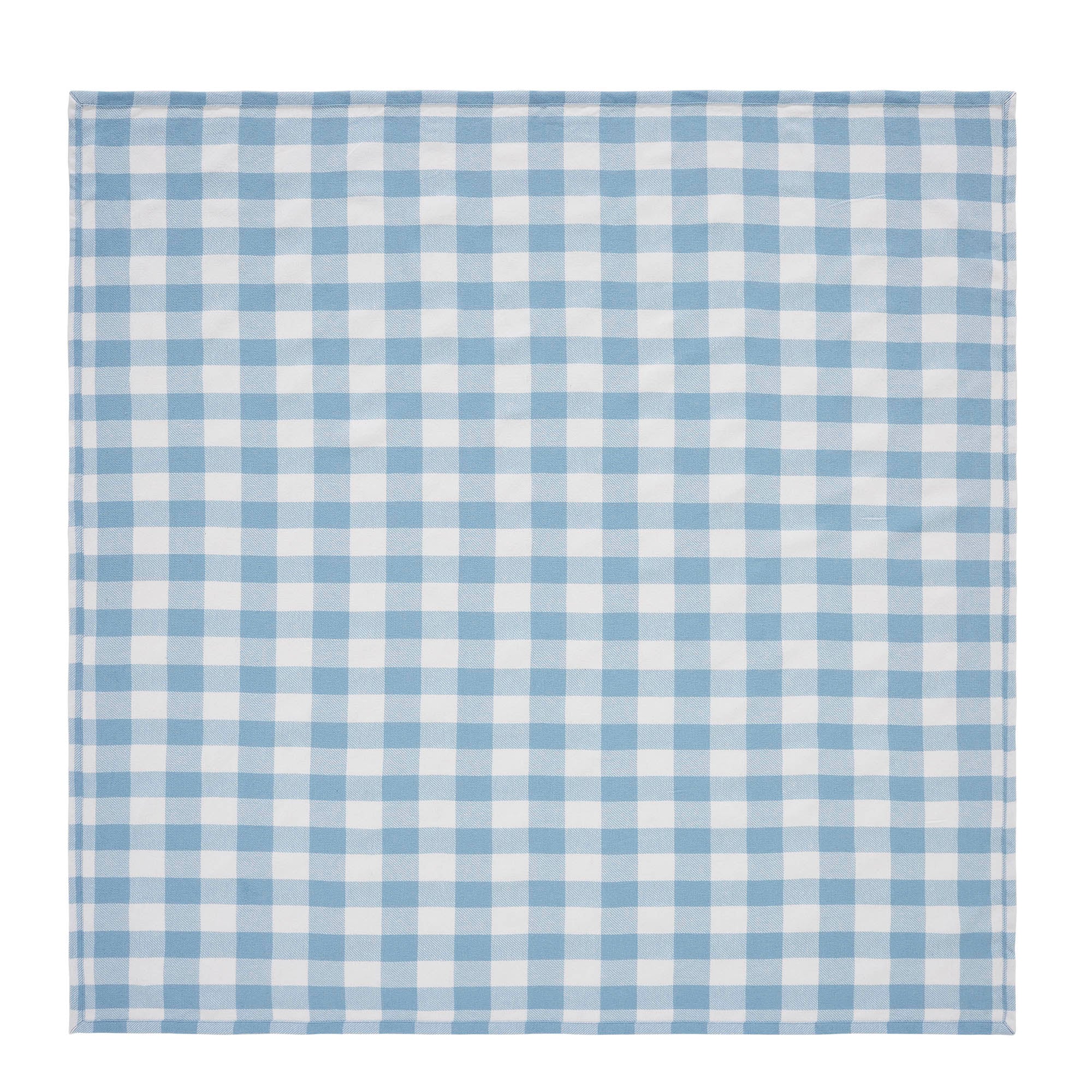 Annie Buffalo Check Blue 40" Square Table Topper - Image 3