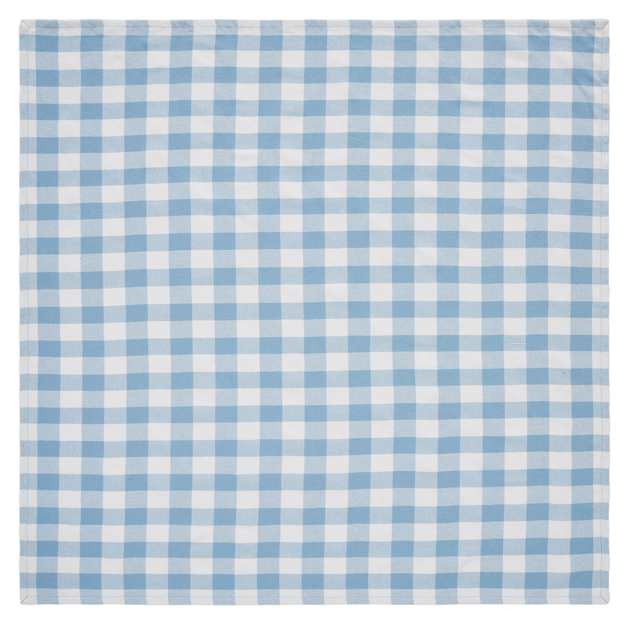 Annie Buffalo Check Blue 40" Square Table Topper - Image 5