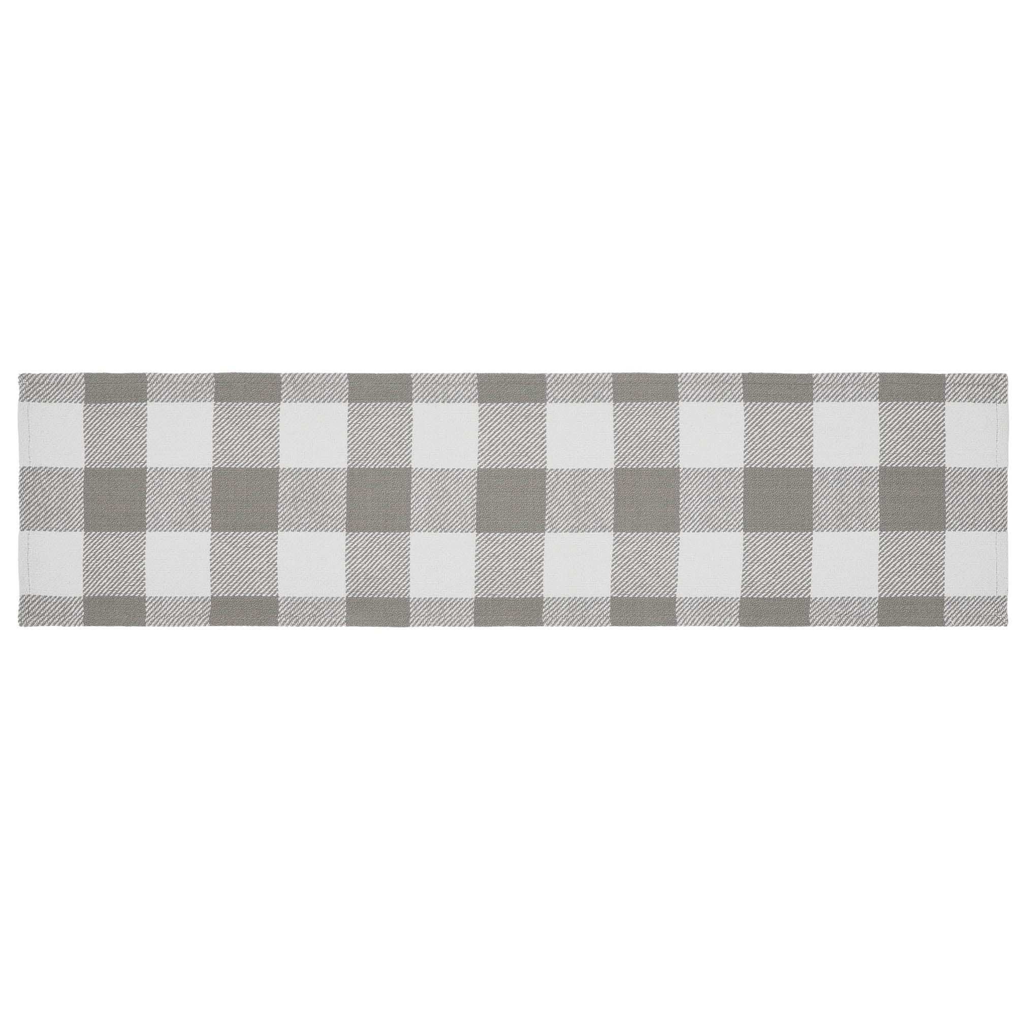 Annie Buffalo Check Grey 48" Table Runner - Image 3