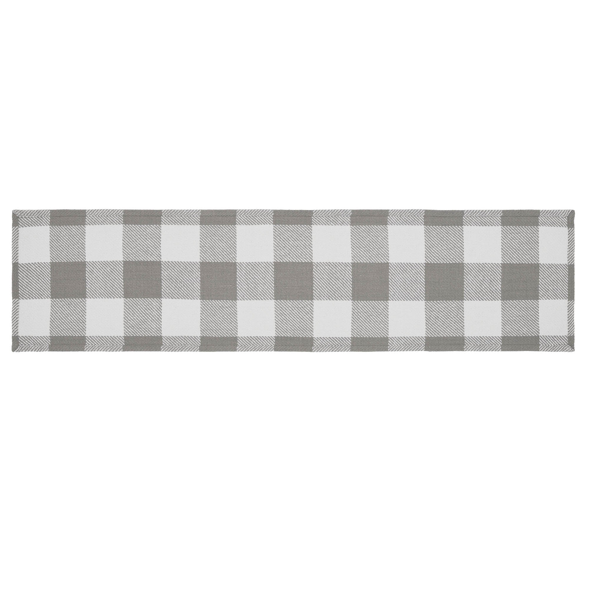 Annie Buffalo Check Grey 48" Table Runner - Image 4