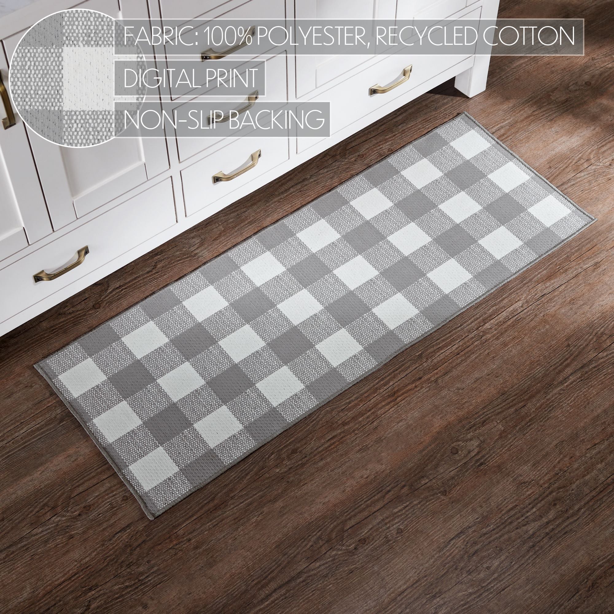 Annie Buffalo Check Grey Indoor/Outdoor 48" Rectangle Rug - Image 5