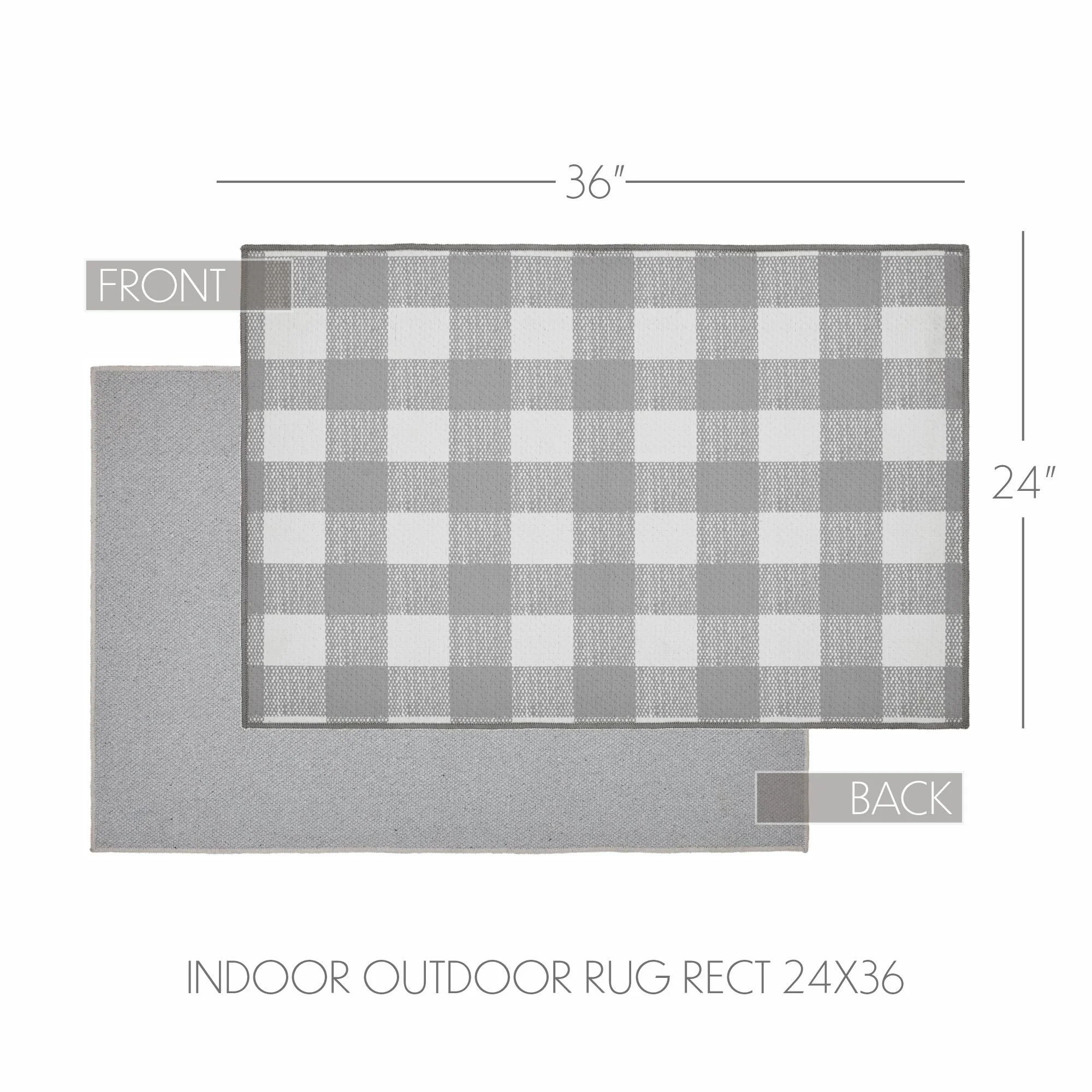 Annie Buffalo Check Grey Indoor/Outdoor Rectangular Rug - Image 3