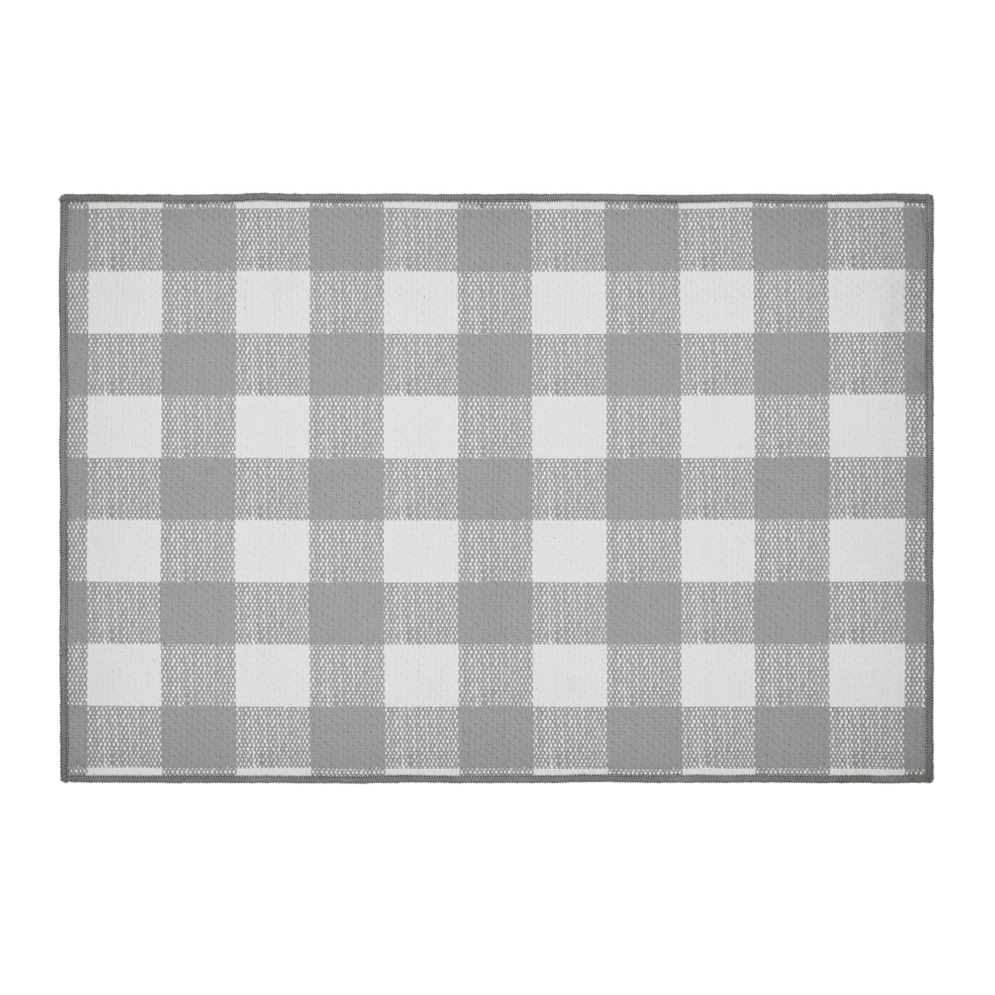 Annie Buffalo Check Grey Indoor/Outdoor Rectangular Rug - Image 4