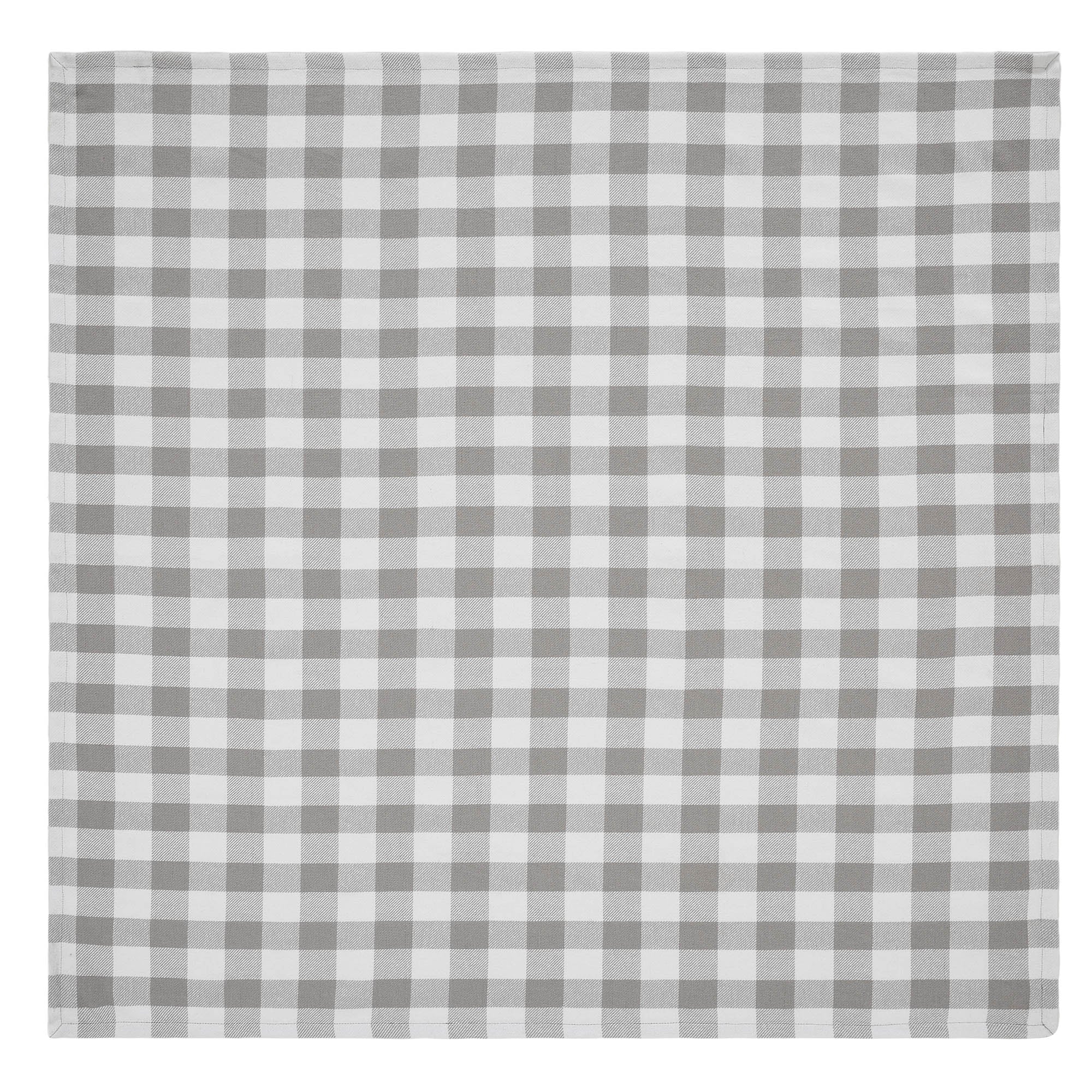 Annie Buffalo Check Grey Table Topper 40" x 40" - Image 2