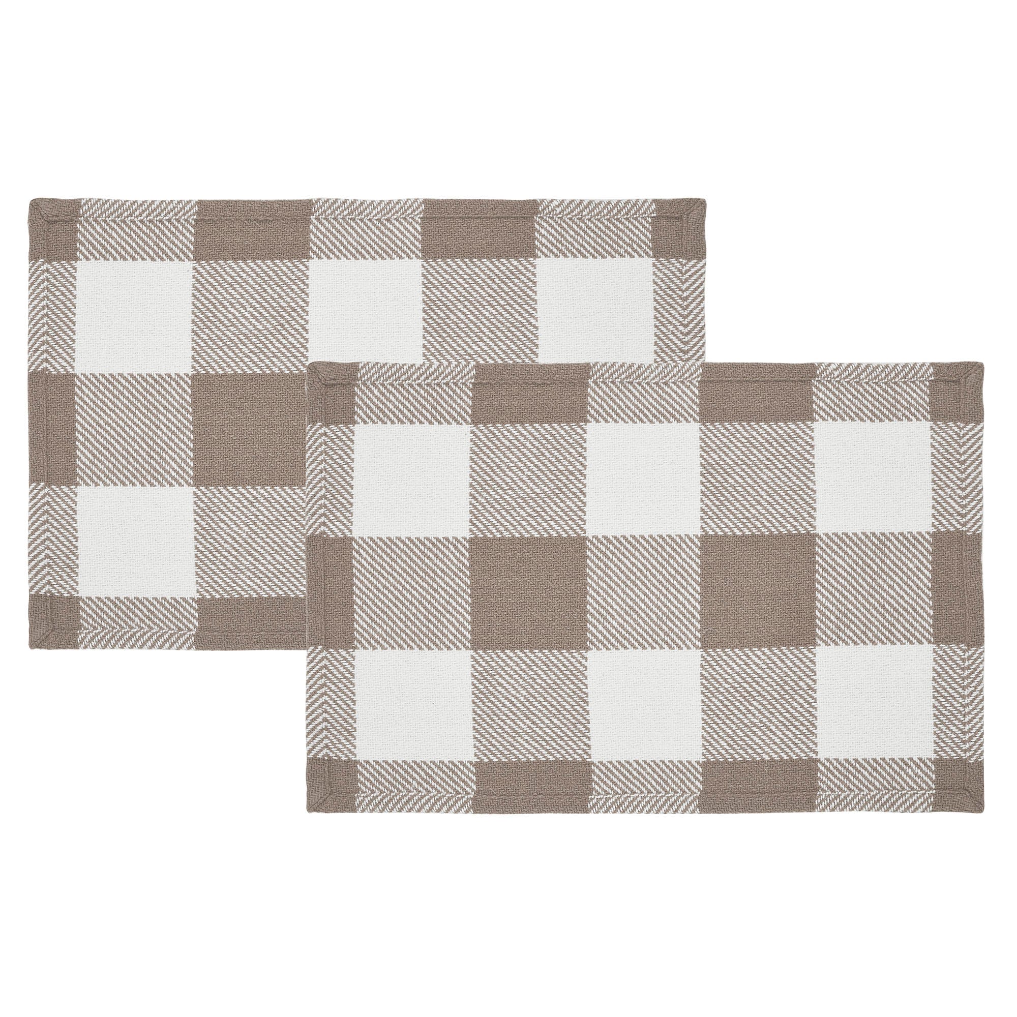 Annie Buffalo Check Portabella Placemat Set of 2 - Image 2