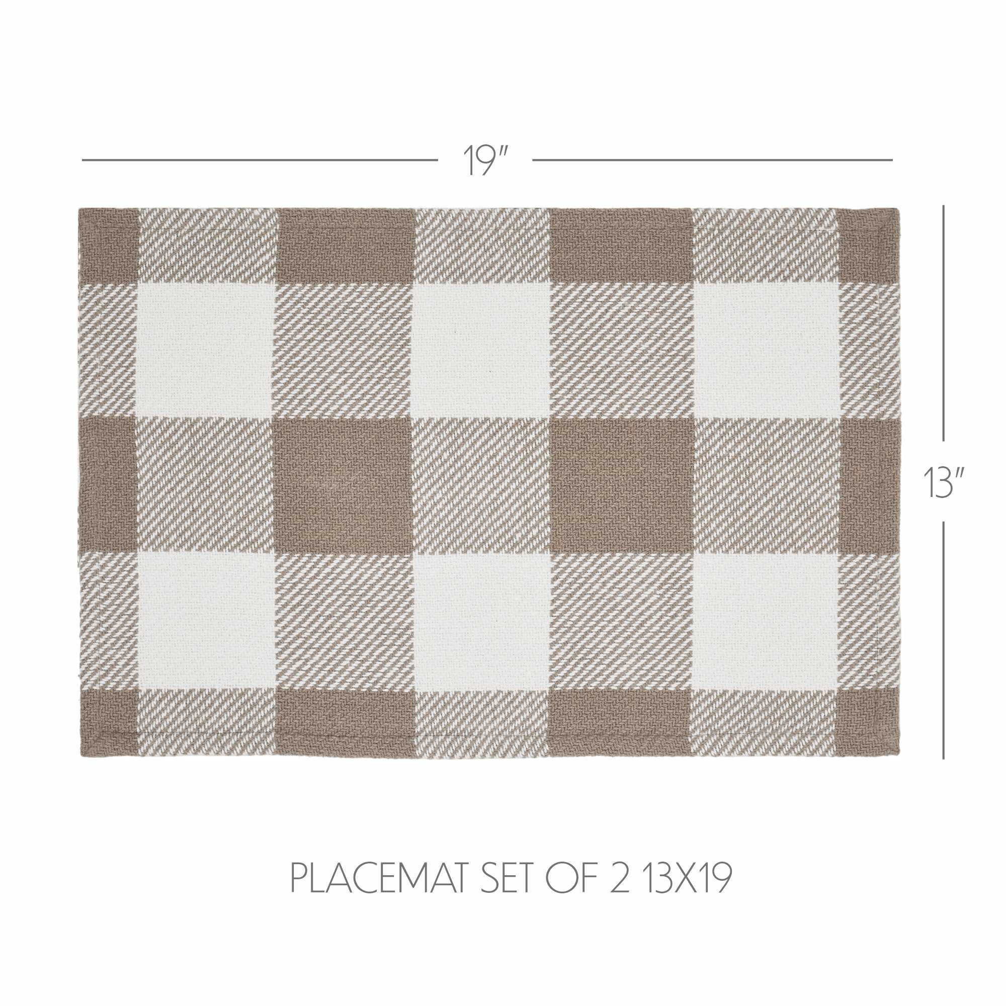Annie Buffalo Check Portabella Placemat Set of 2 - Image 4