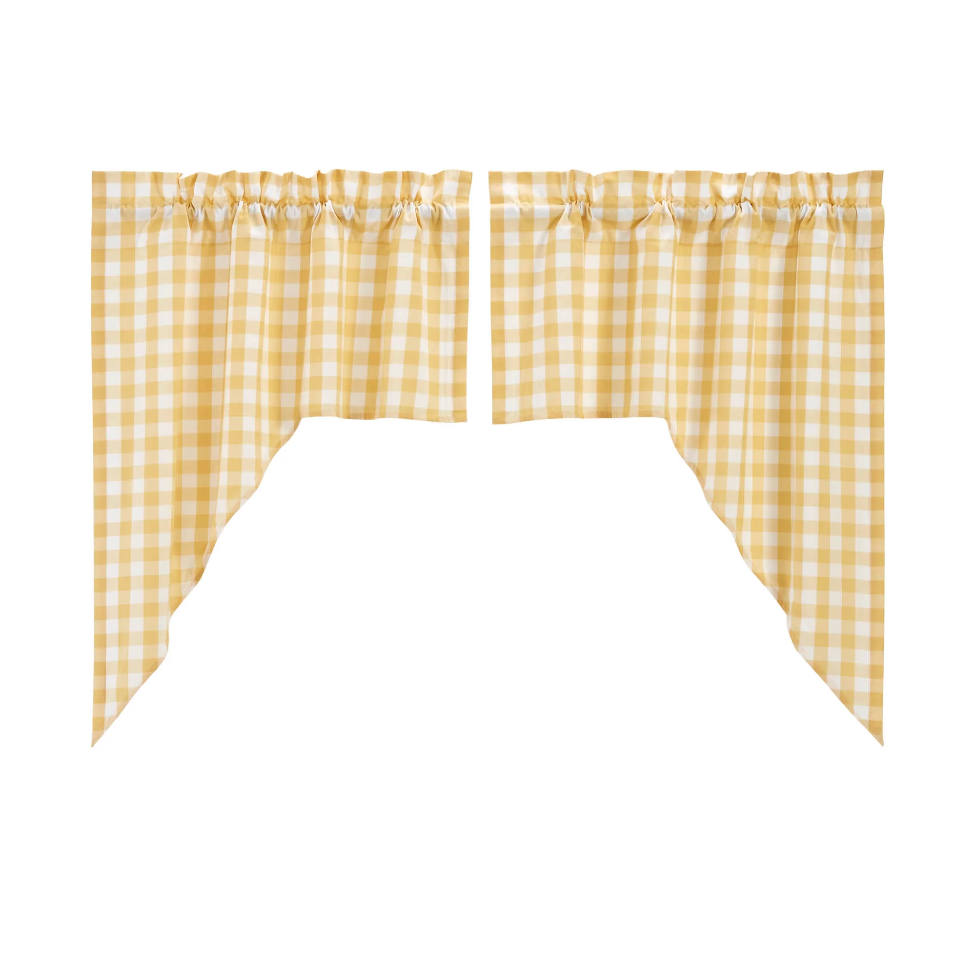 Annie Buffalo Yellow Check Swag 36'' x 36'' Set of 2 - Image 4