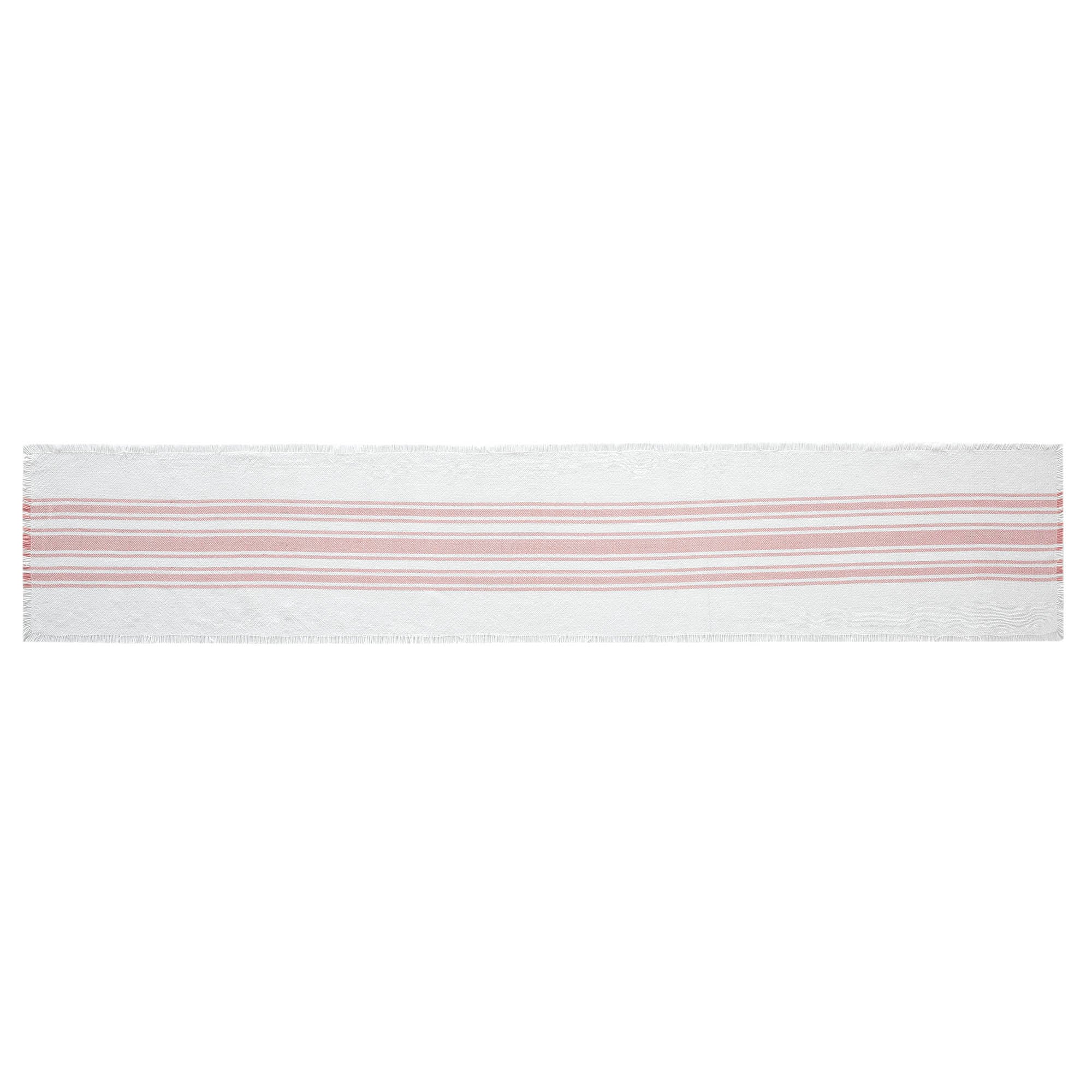 Antique White Stripe Coral Indoor/Outdoor 72" Table Runner - Image 3