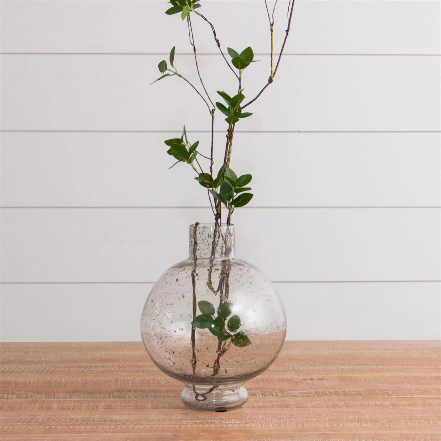 Artisan-Craft Speckled Bubble Glass Vase 10.5" - Image 2