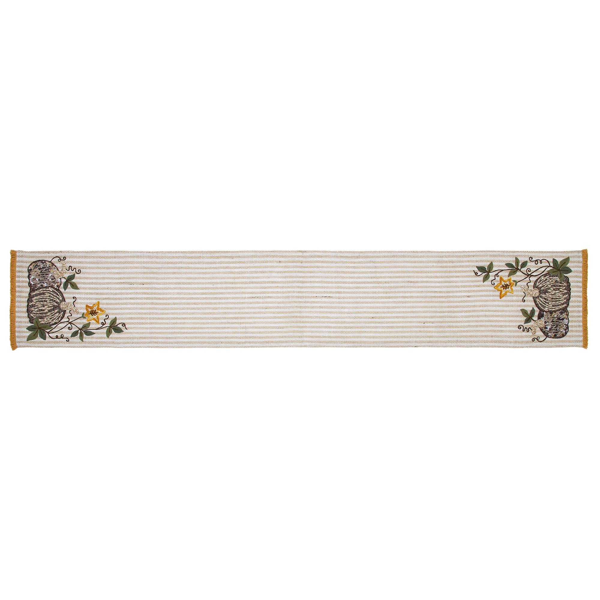Autumn Pumpkin Patch Stripes 72" Table Runner - Image 3
