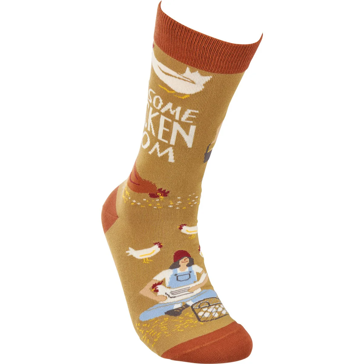 ๐ Awesome Chicken Mom Fun Novelty Socks - Image 4