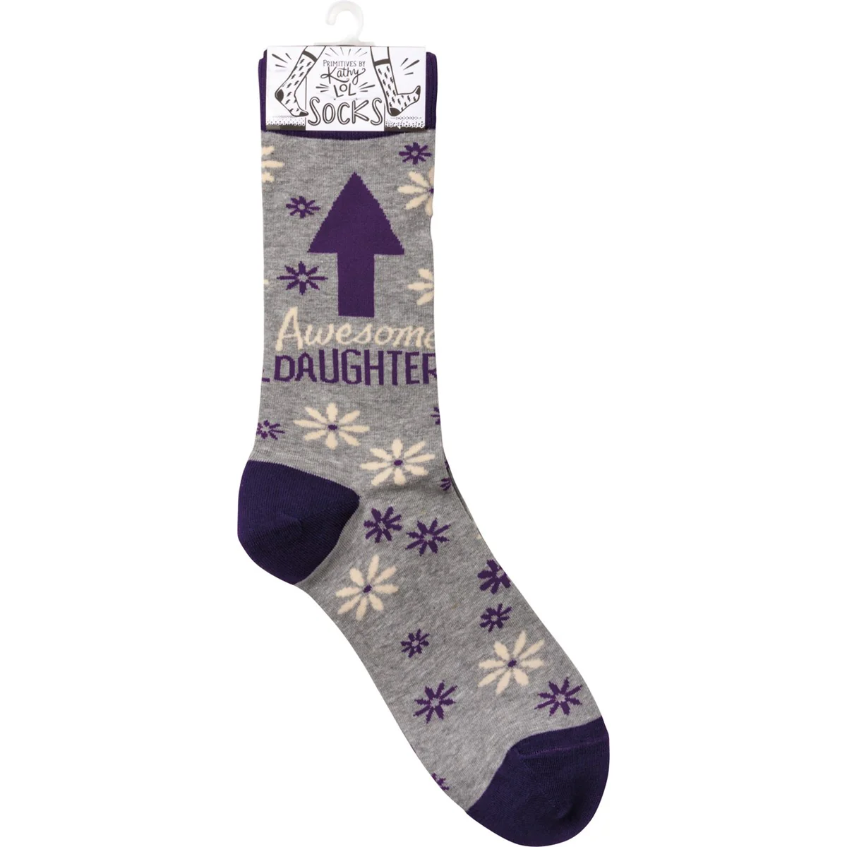 Awesome Daughter Floral Fun Socks - Image 3